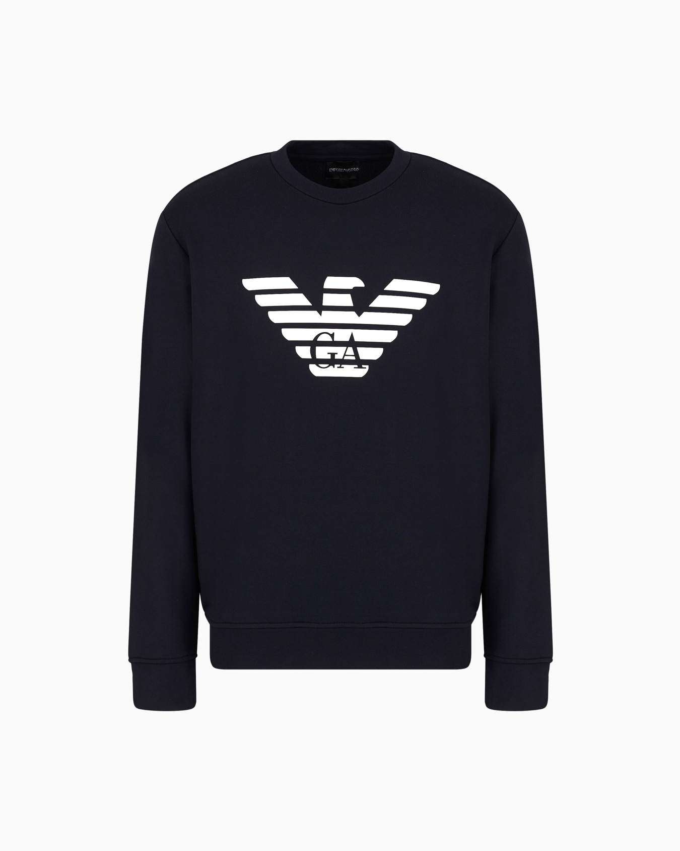 Modal-blend sweatshirt with logo print Slide 0
