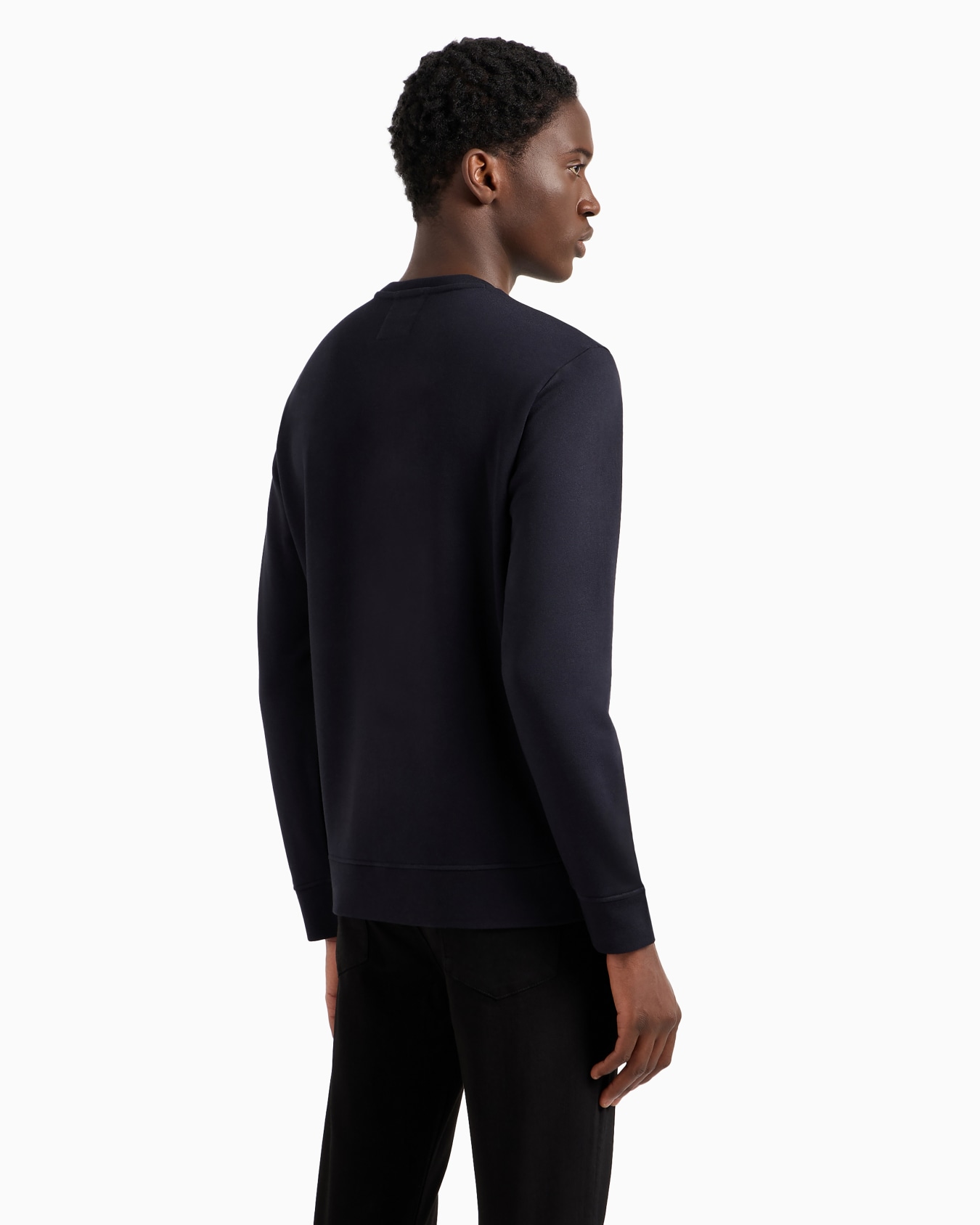 Modal-blend sweatshirt with logo print Slide 2