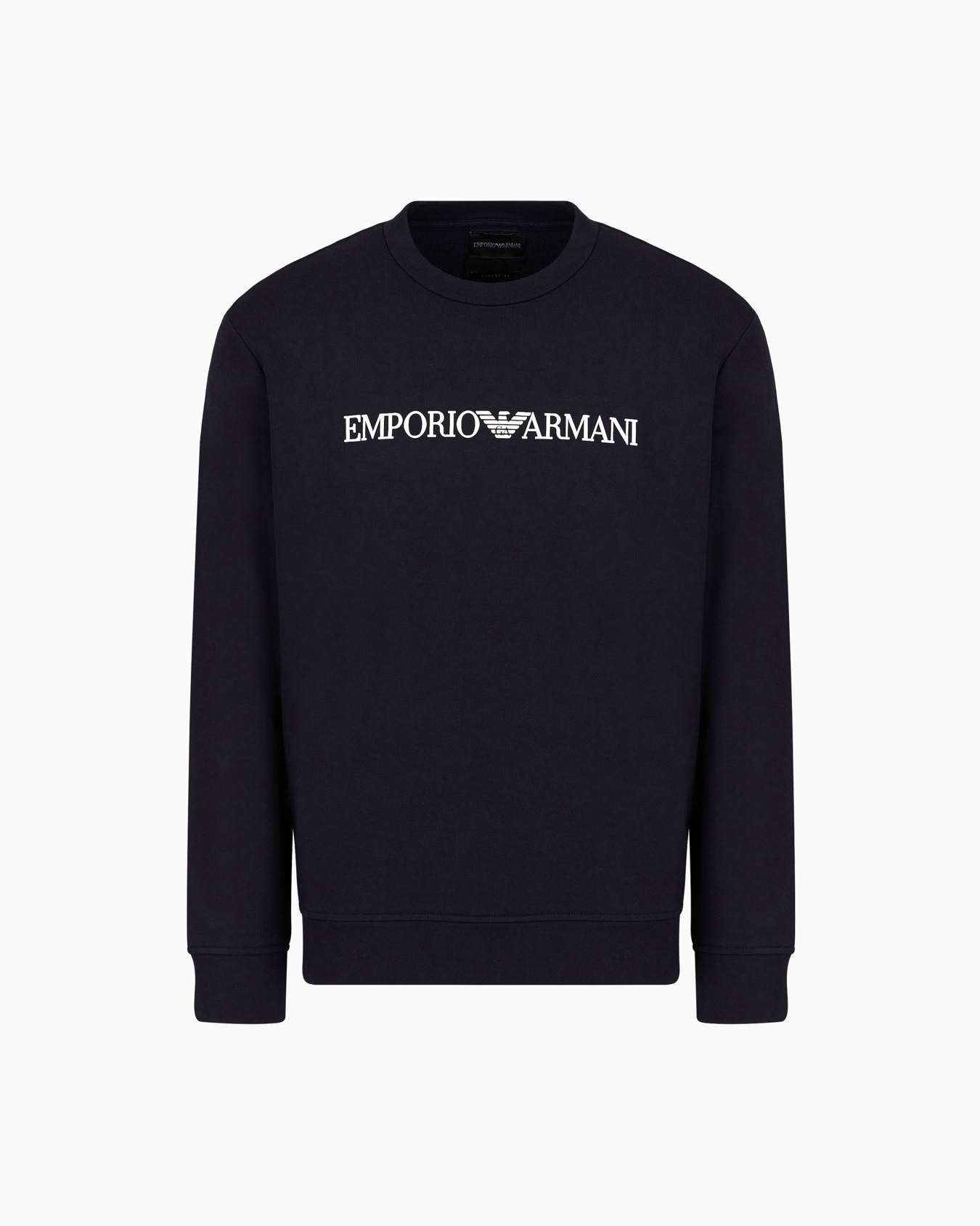 Modal-blend sweatshirt with logo print Slide 0