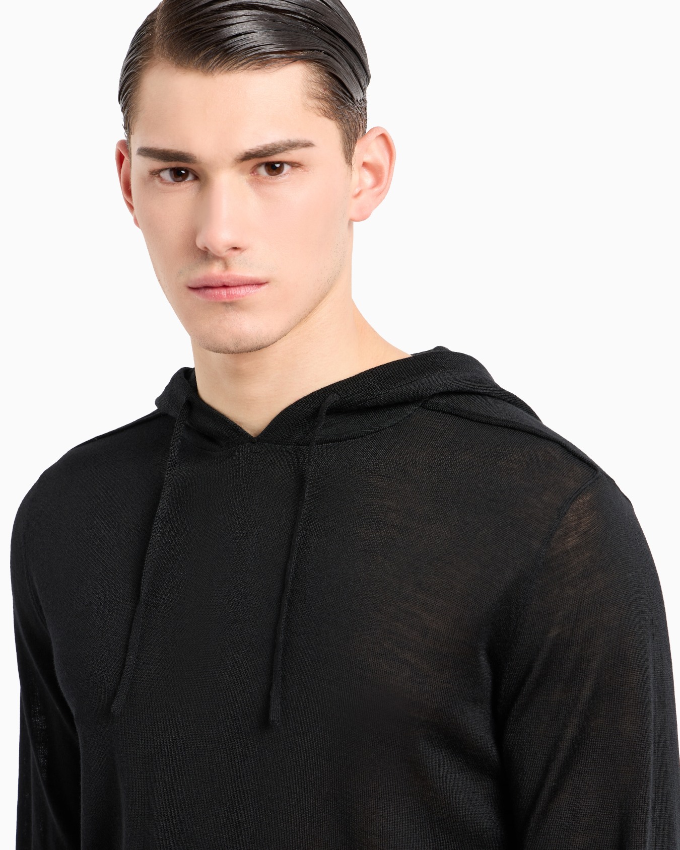 ASV Lyocell and wool-blend jumper with hood Slide 4