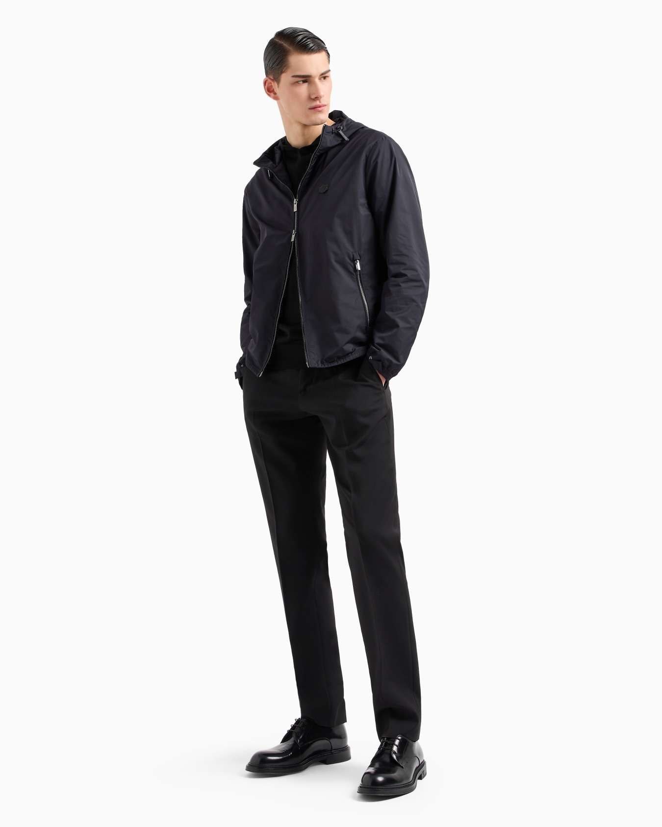 ASV Lyocell and wool-blend jumper with hood Slide 3