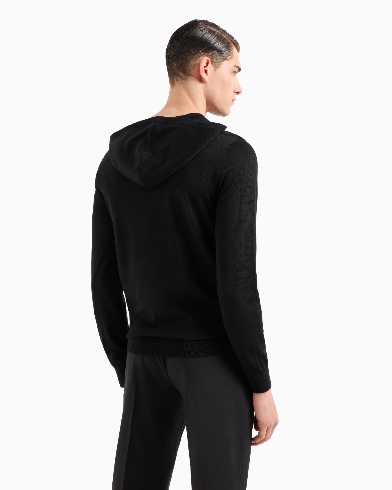 ASV Lyocell and wool-blend jumper with hood Slide 2