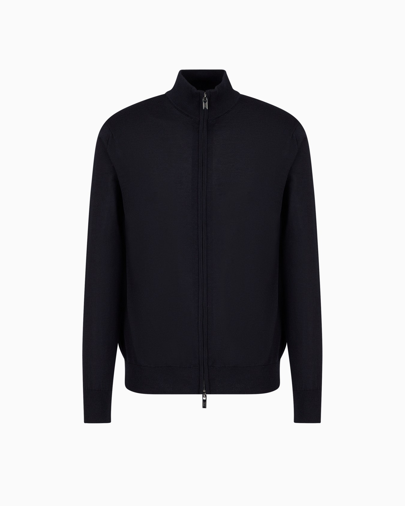 Virgin-wool full-zip cardigan Slide 0
