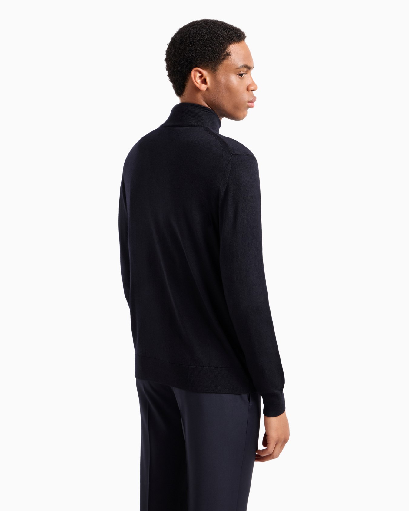 Virgin-wool full-zip cardigan Slide 2