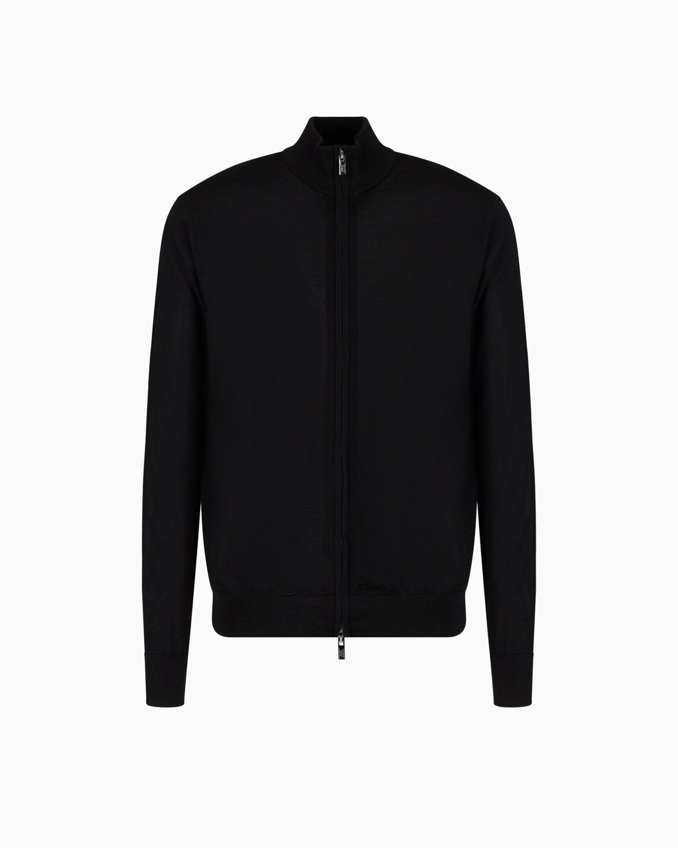 Virgin-wool full-zip cardigan Slide 0
