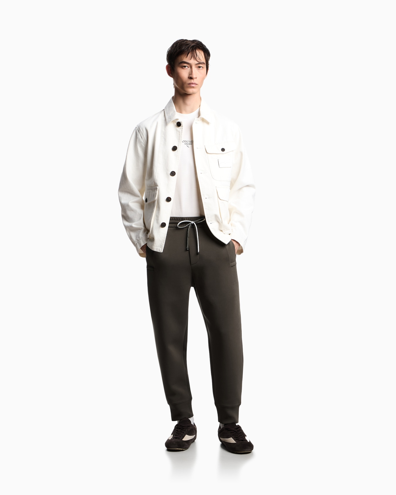 Pantalones de chándal en punto doble Diapositiva 1
