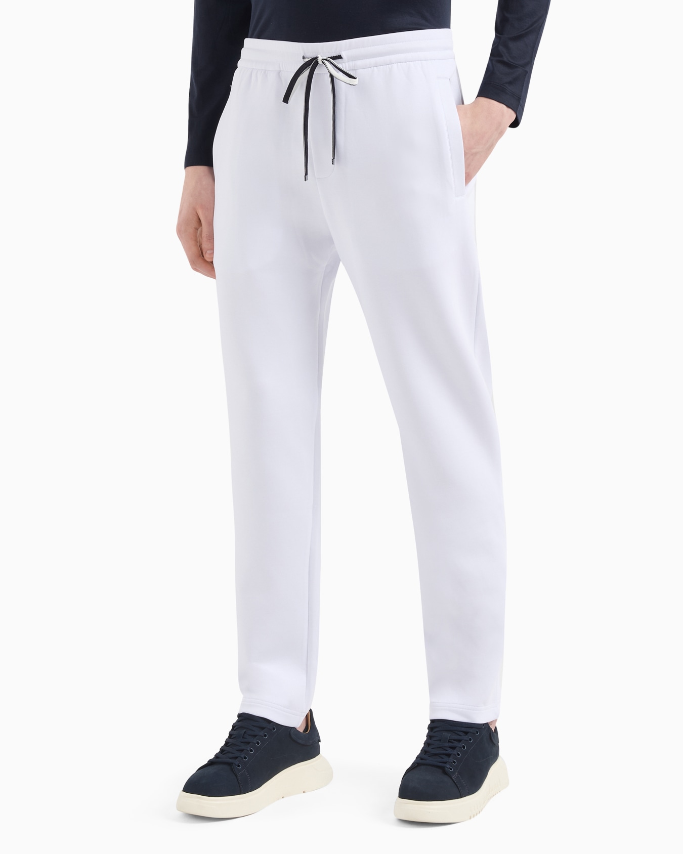 Pantalon de jogging en jersey double avec écusson logo aigle Diapositive 3
