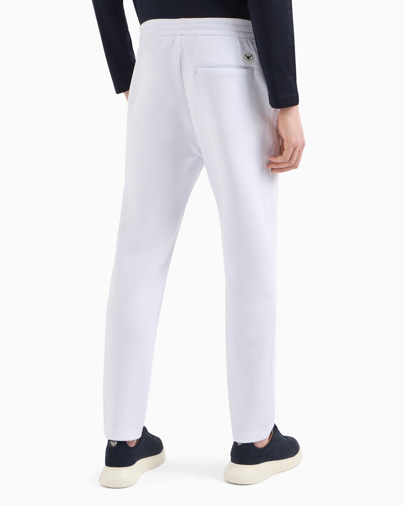 Pantalon de jogging en jersey double avec écusson logo aigle Diapositive 2