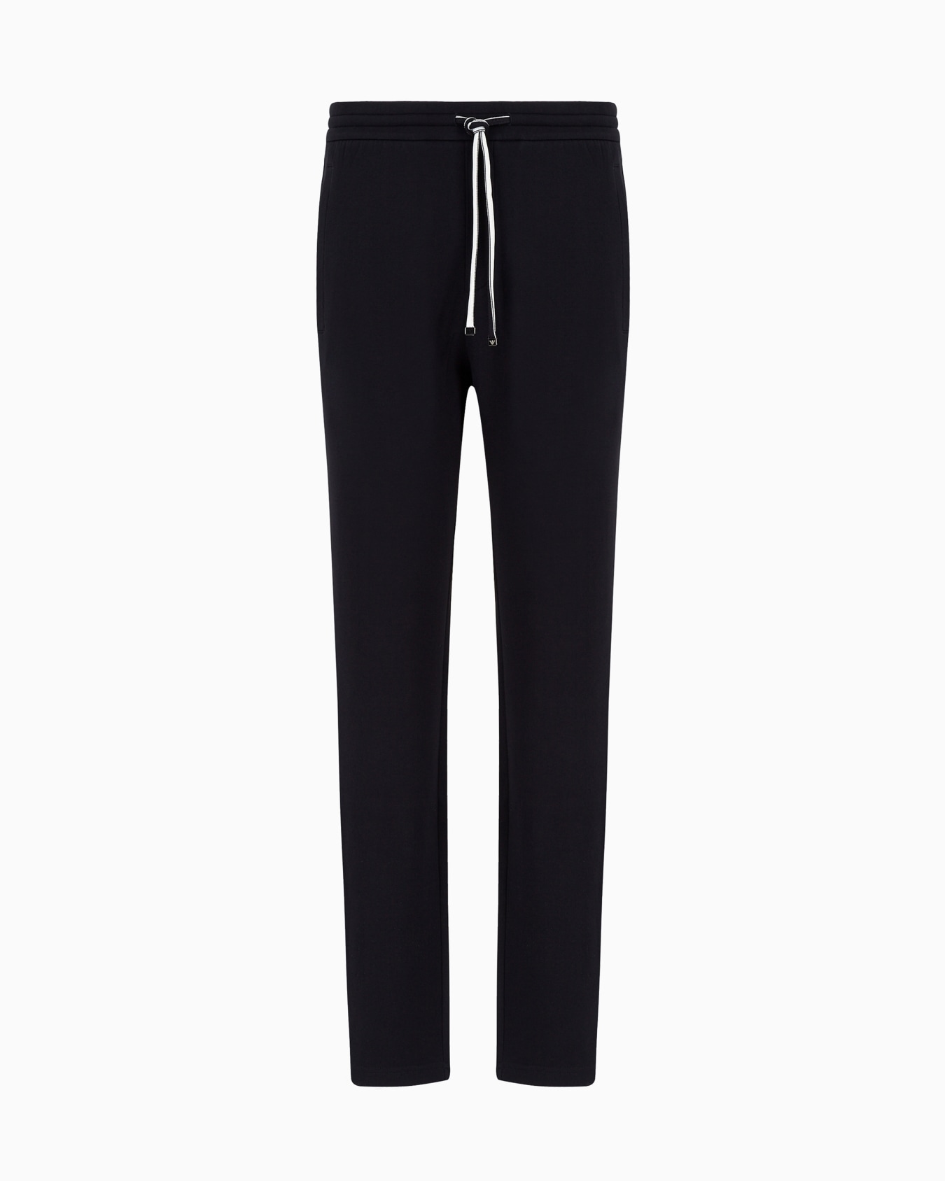 Double-jersey joggers with eagle logo patch Slide 0