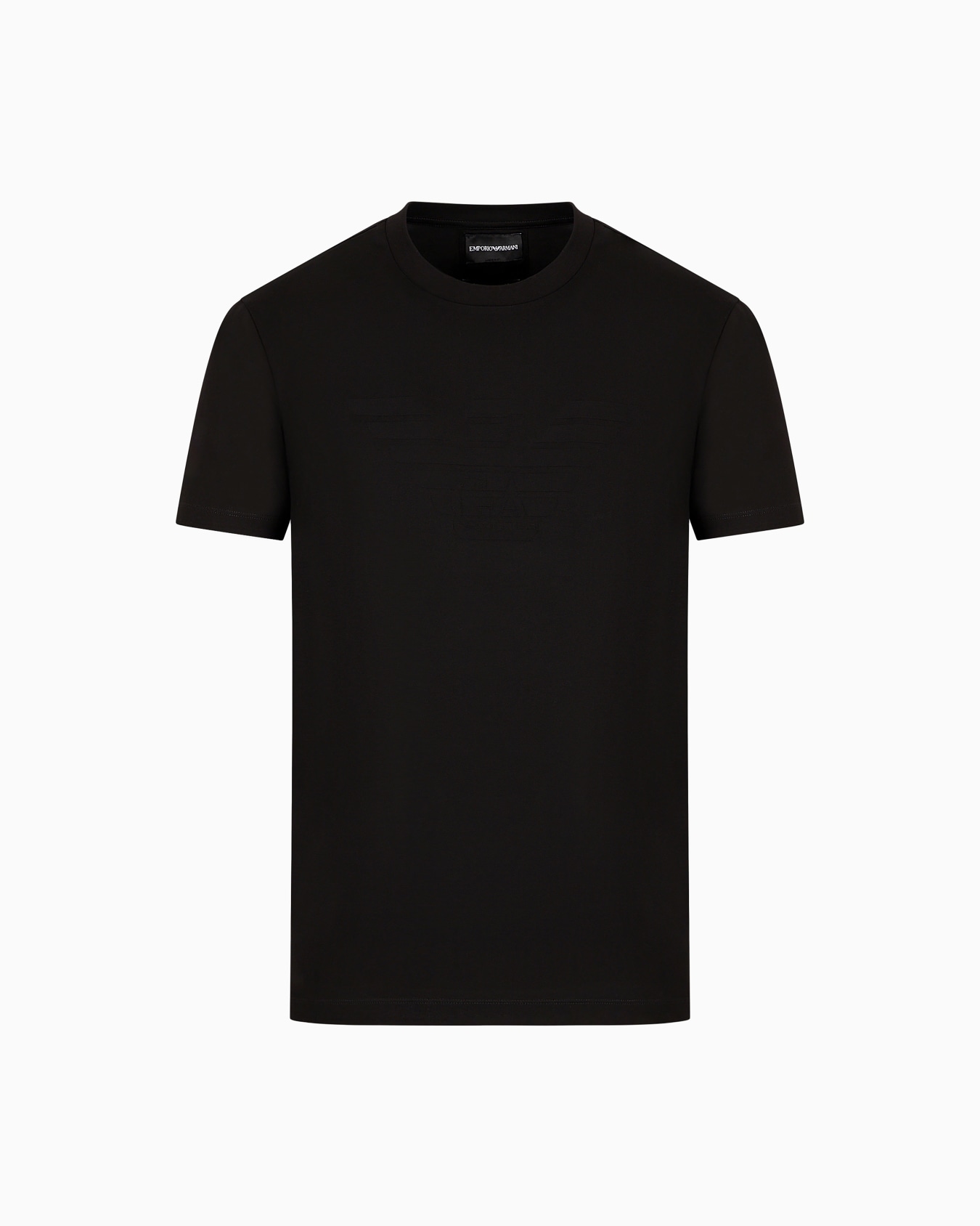 Jersey T-shirt with jacquard logo Slide 0