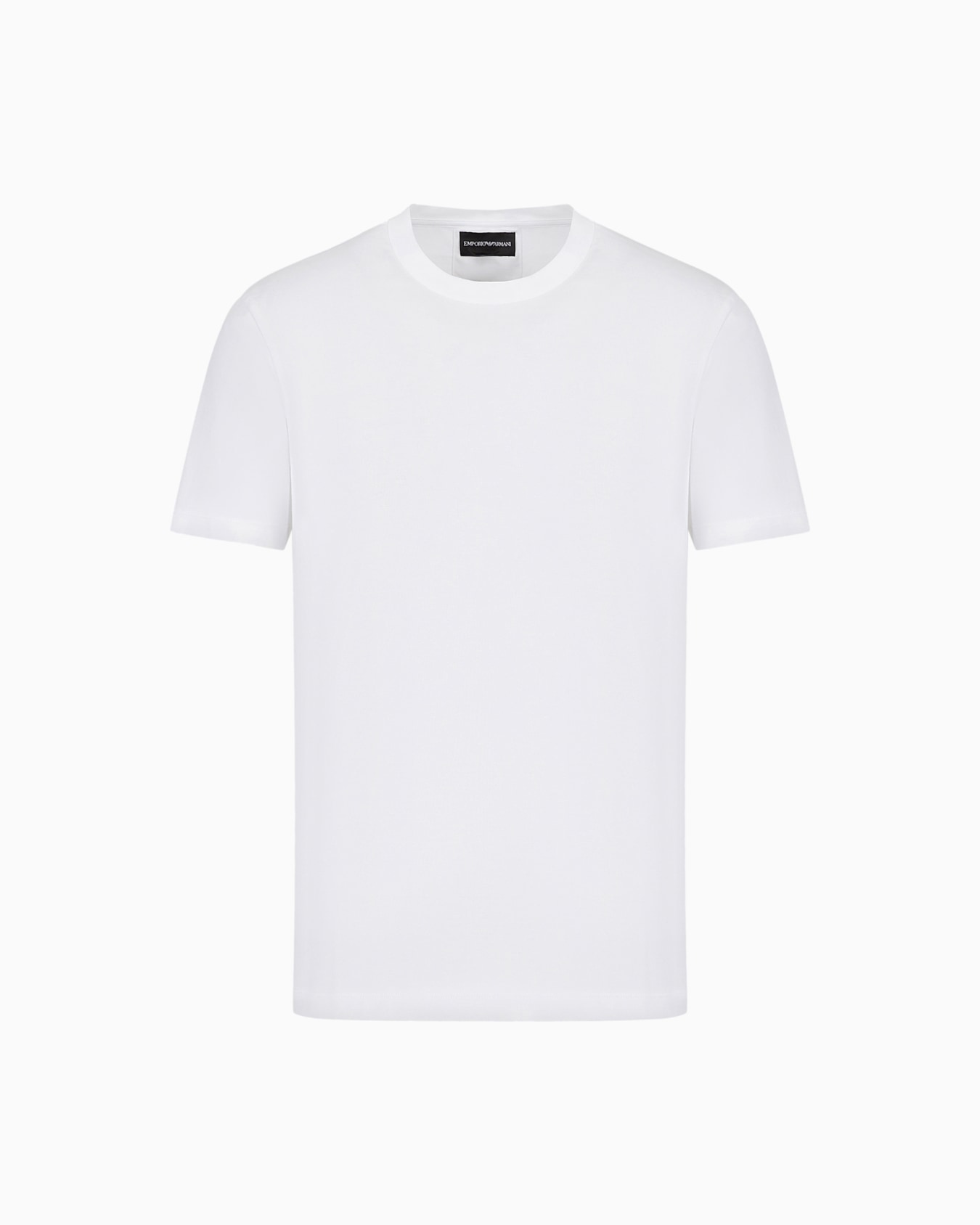 Jersey T-shirt with jacquard logo Slide 0