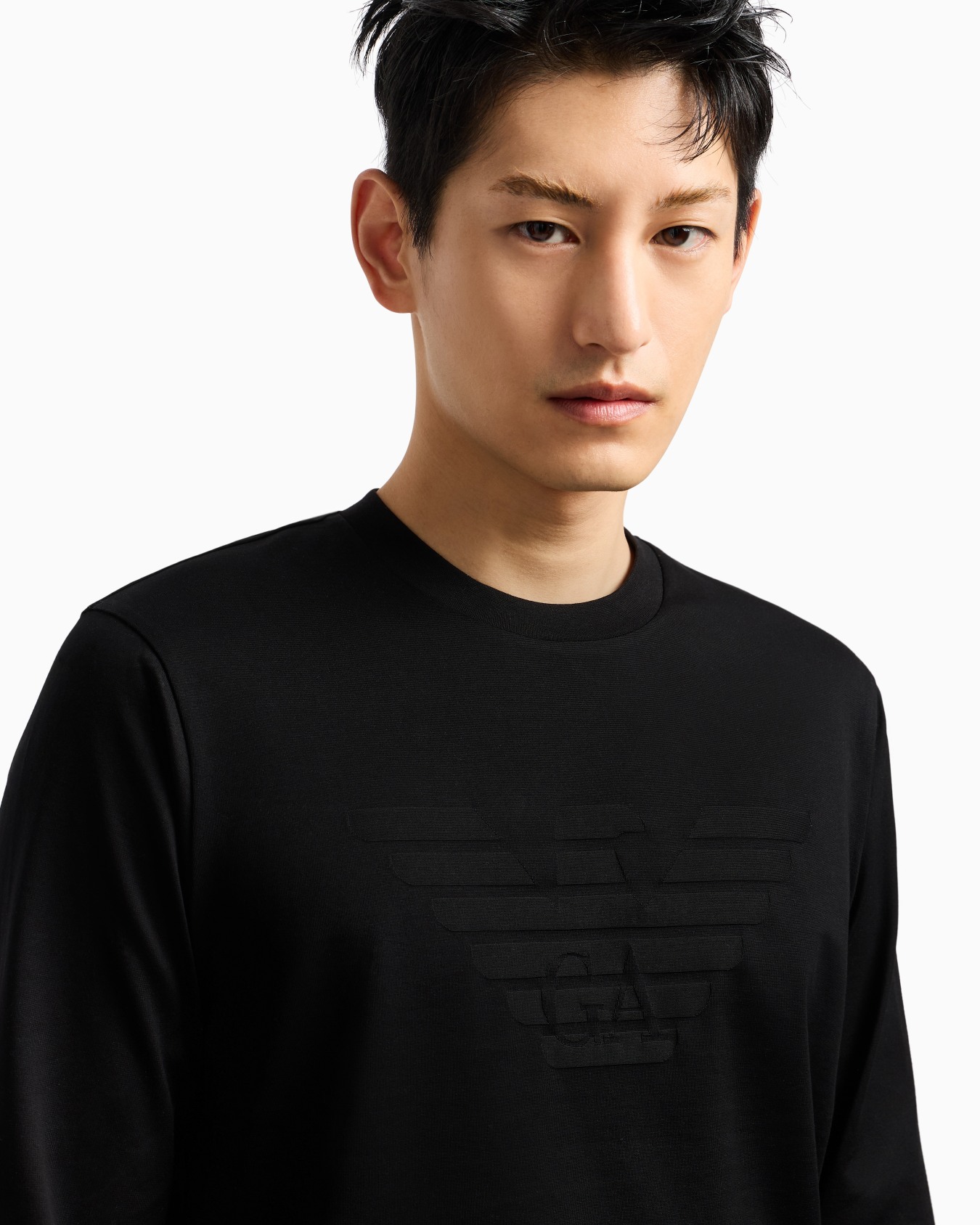 Jersey jumper with jacquard logo Slide 4