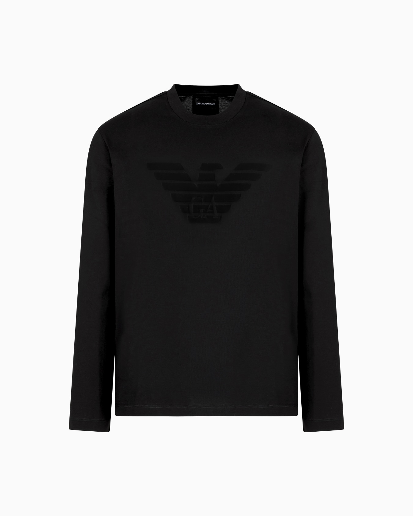 Jersey jumper with jacquard logo Slide 0