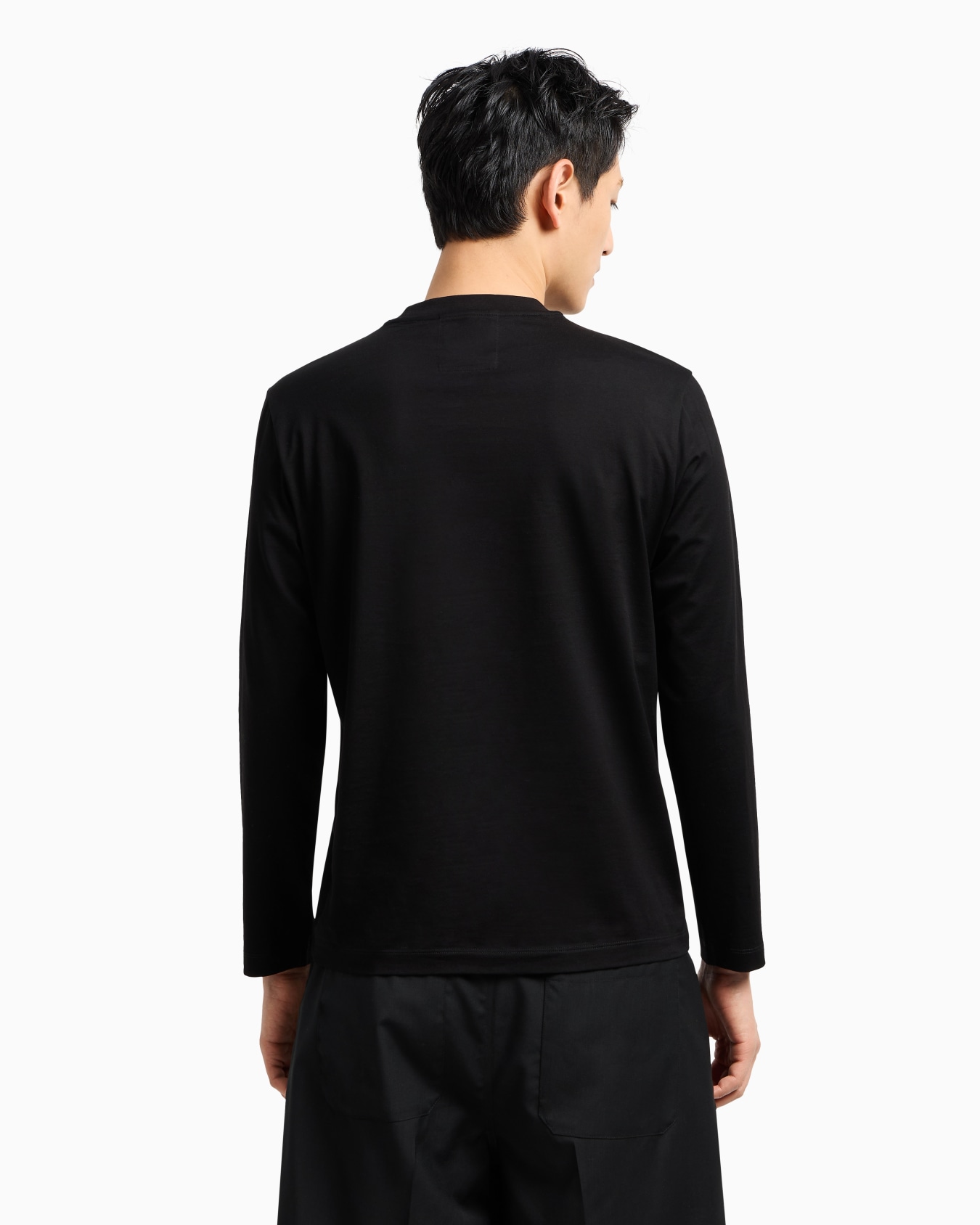 Jersey jumper with jacquard logo Slide 2