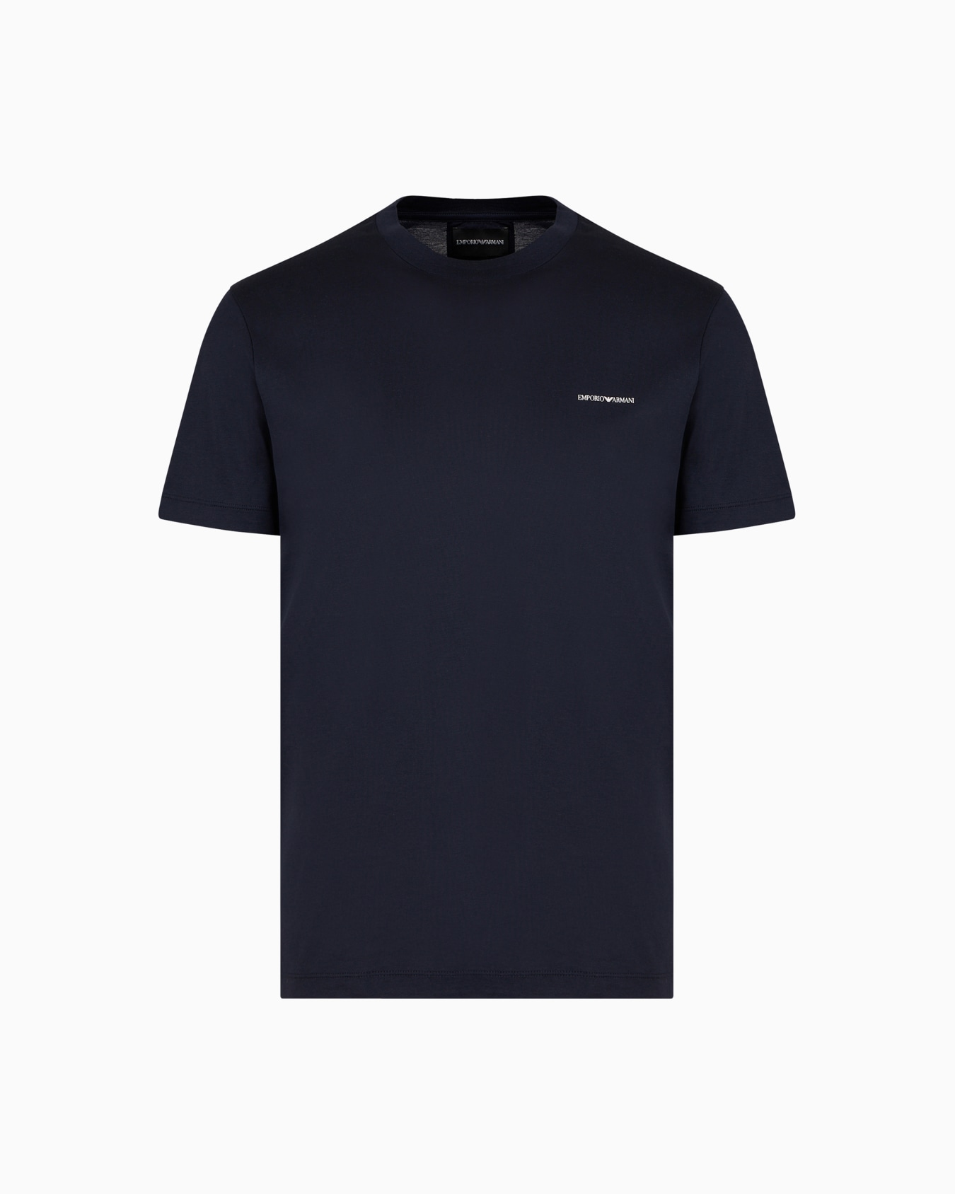 ASV Lyocell blend jersey T-shirt with micro logo lettering Slide 0