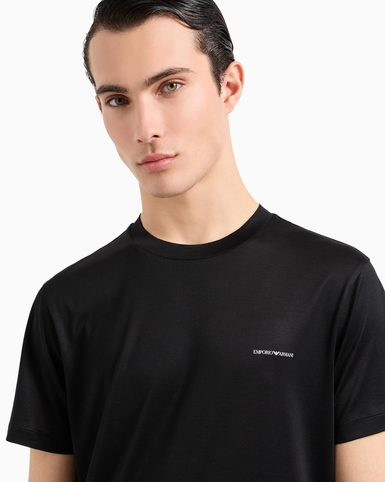 ASV Tシャツ リヨセル混紡ジャージー マイクロ ロゴレタリング スライドする 4
