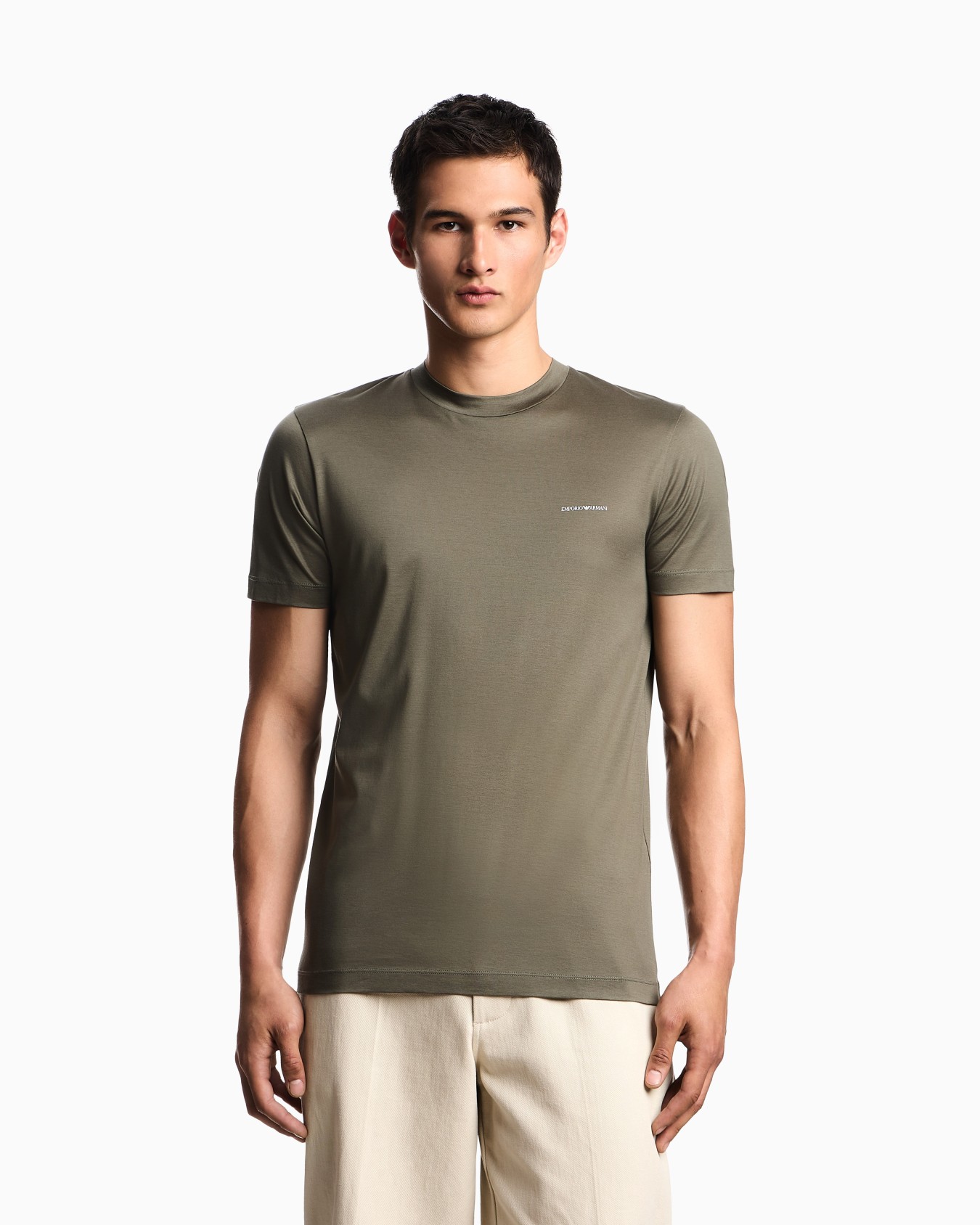 ASV T-Shirt aus einer Lyocell-Jersey-Mischung mit kleinem Logo-Schriftzug Folie 3