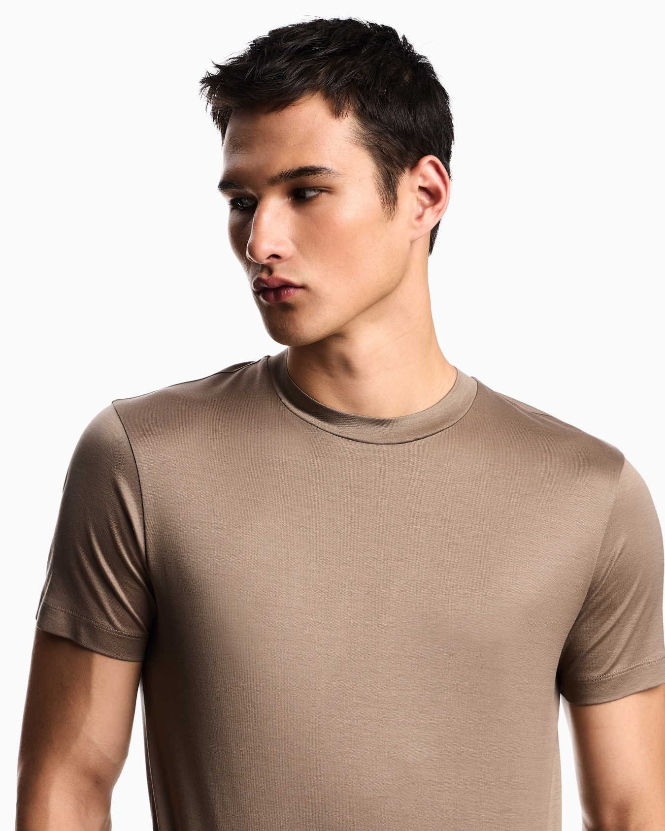 ASV Lyocell blend jersey T-shirt with micro eagle Slide 4