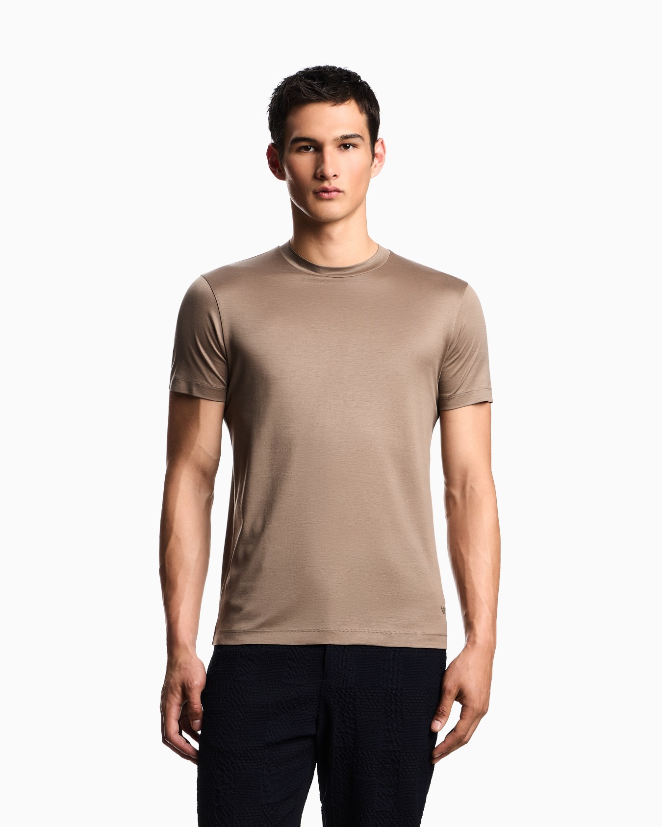ASV Lyocell blend jersey T-shirt with micro eagle Slide 3