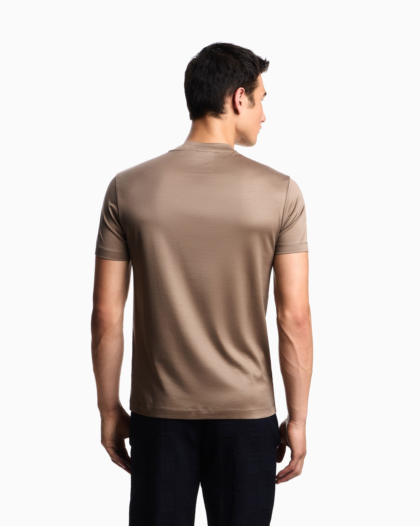 ASV Lyocell blend jersey T-shirt with micro eagle Slide 2