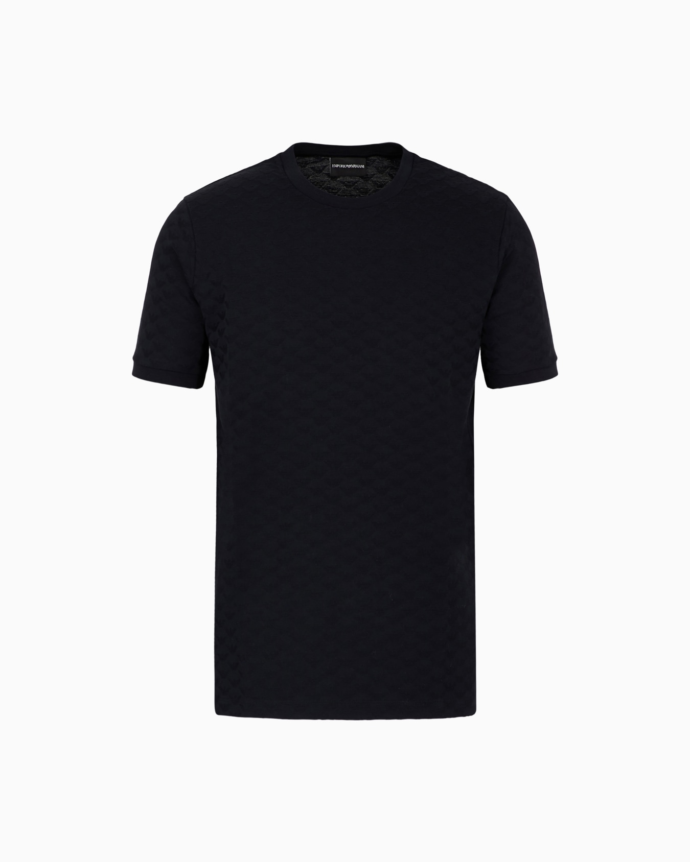 Camiseta de punto jacquard mercerizado con águila integral Diapositiva 0