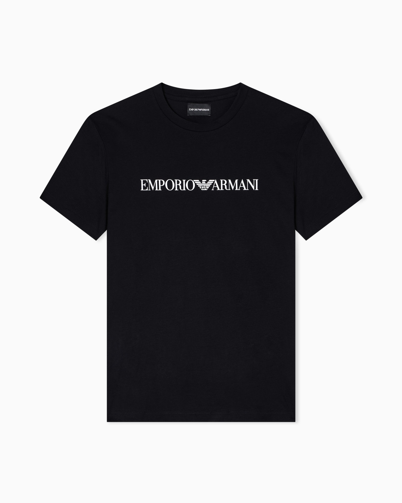 Camiseta de punto de algodón pima con estampado de logotipo Diapositiva 0