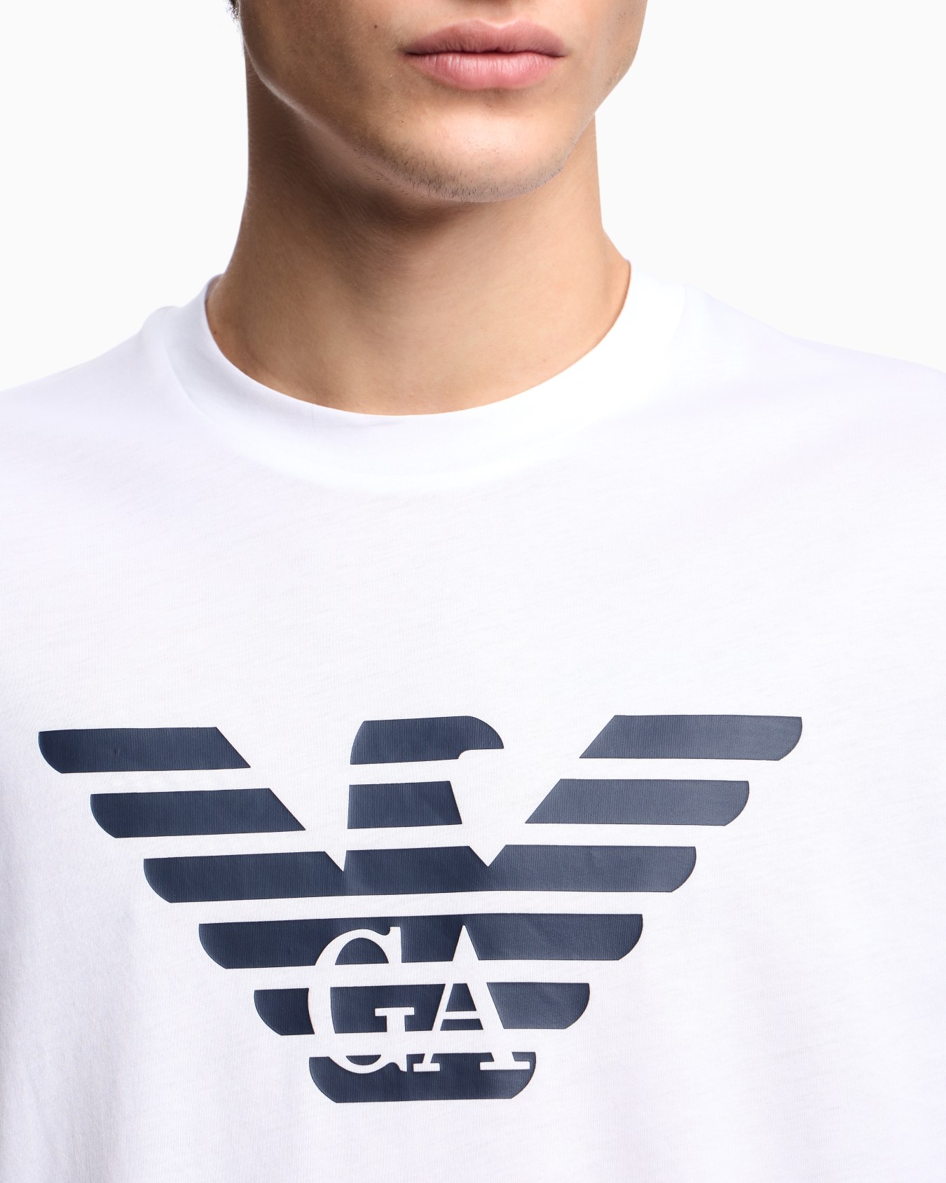 Pima-jersey T-shirt with logo print Slide 4