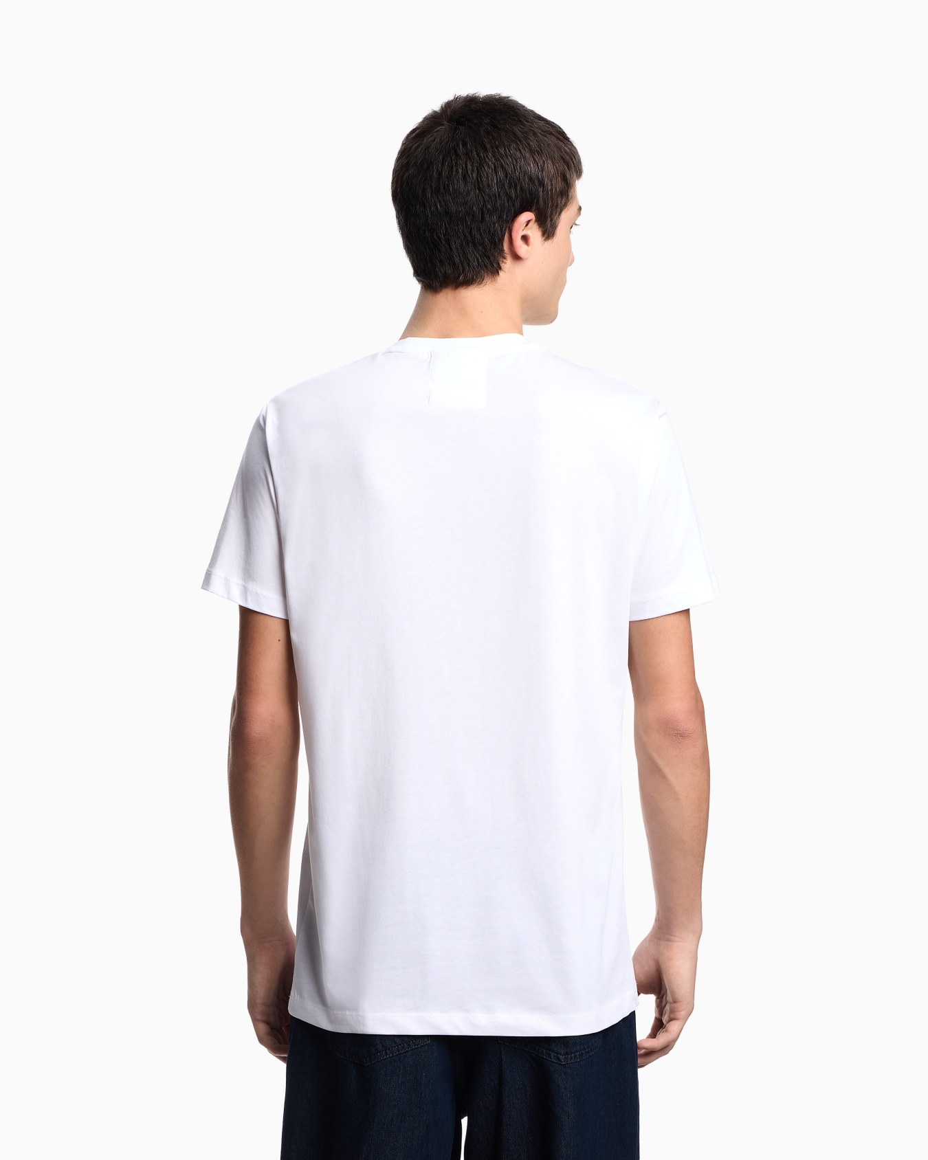 Pima-jersey T-shirt with logo print Slide 2