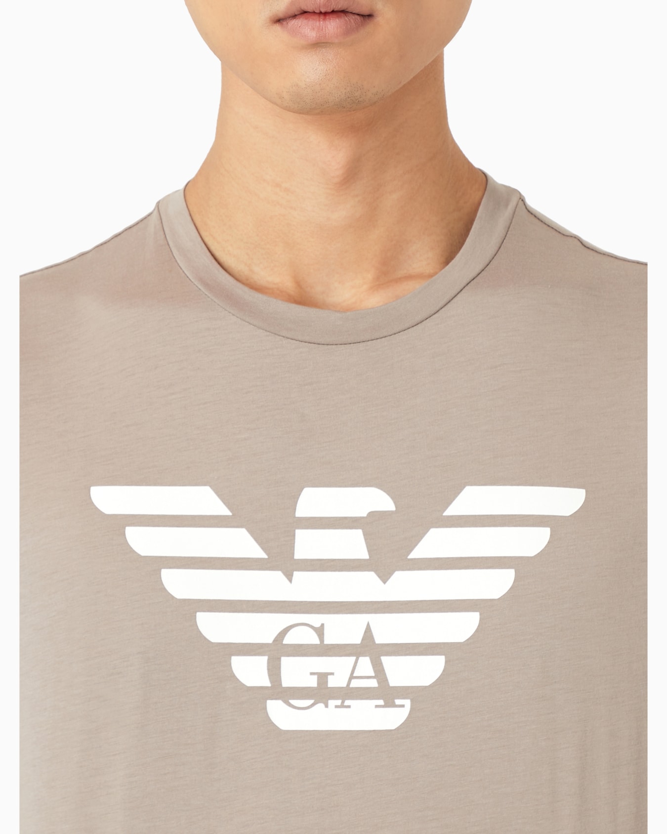 Pima-jersey T-shirt with logo print Slide 5