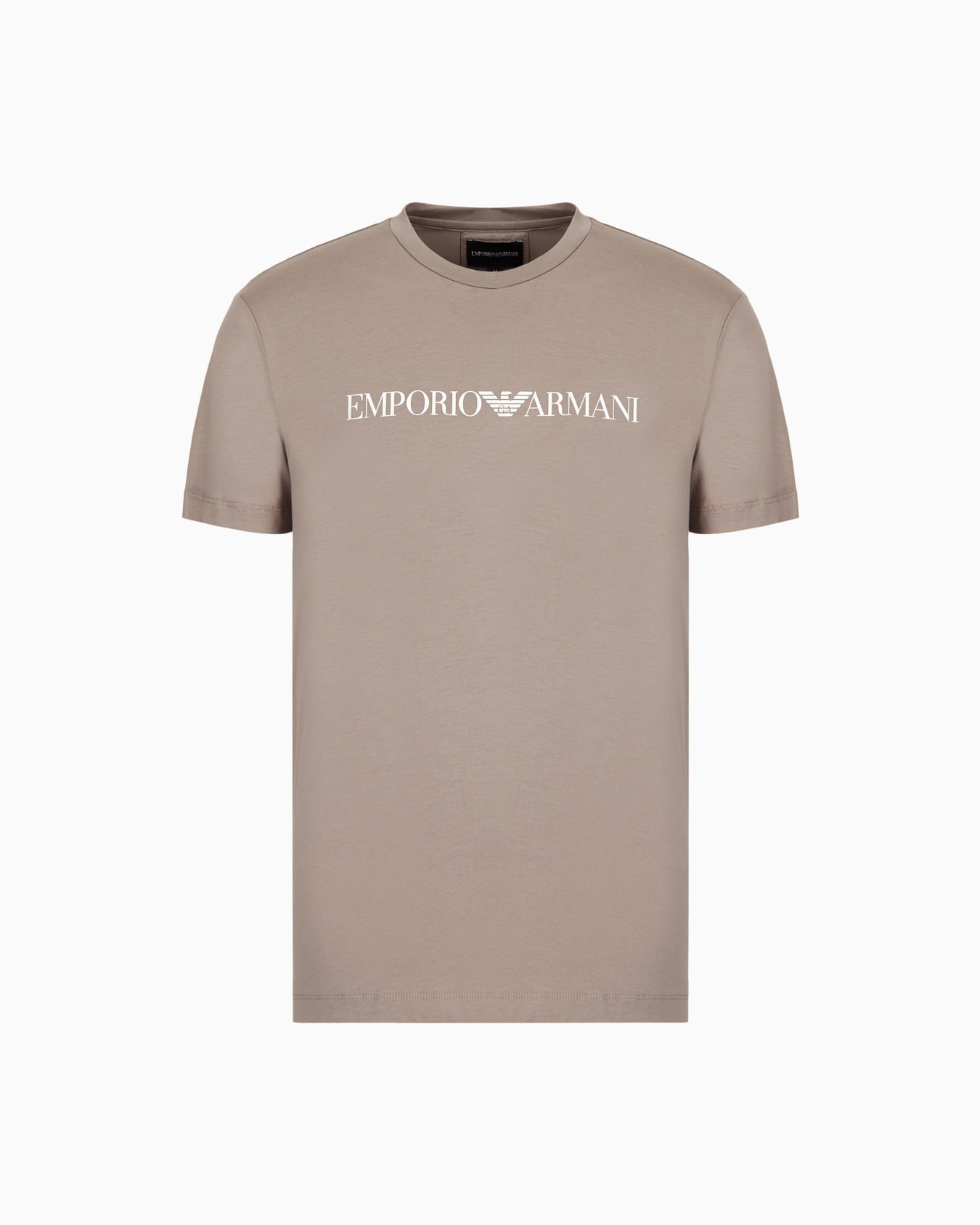 Pima-jersey T-shirt with logo print Slide 0
