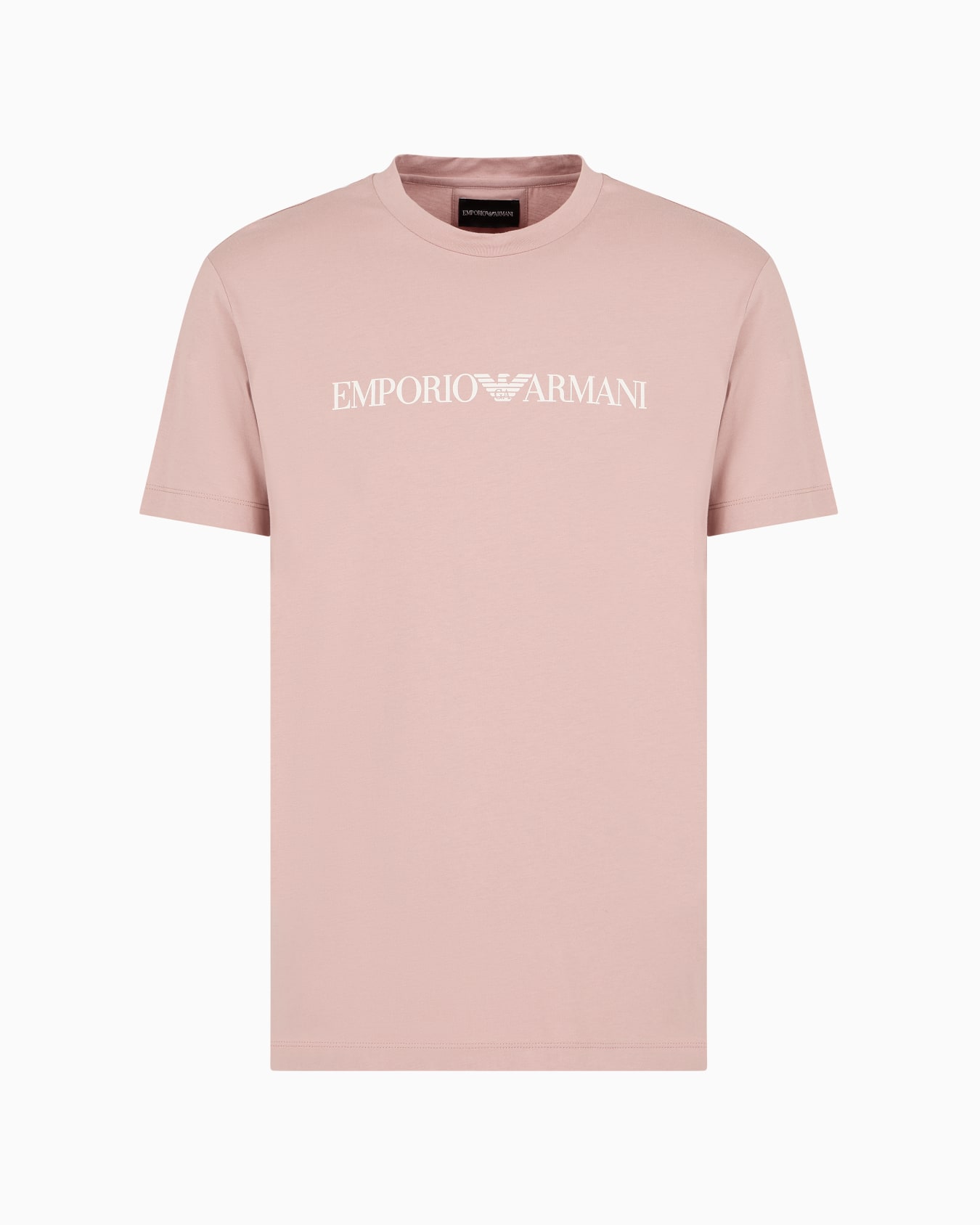 Pima-jersey T-shirt with logo print Slide 0
