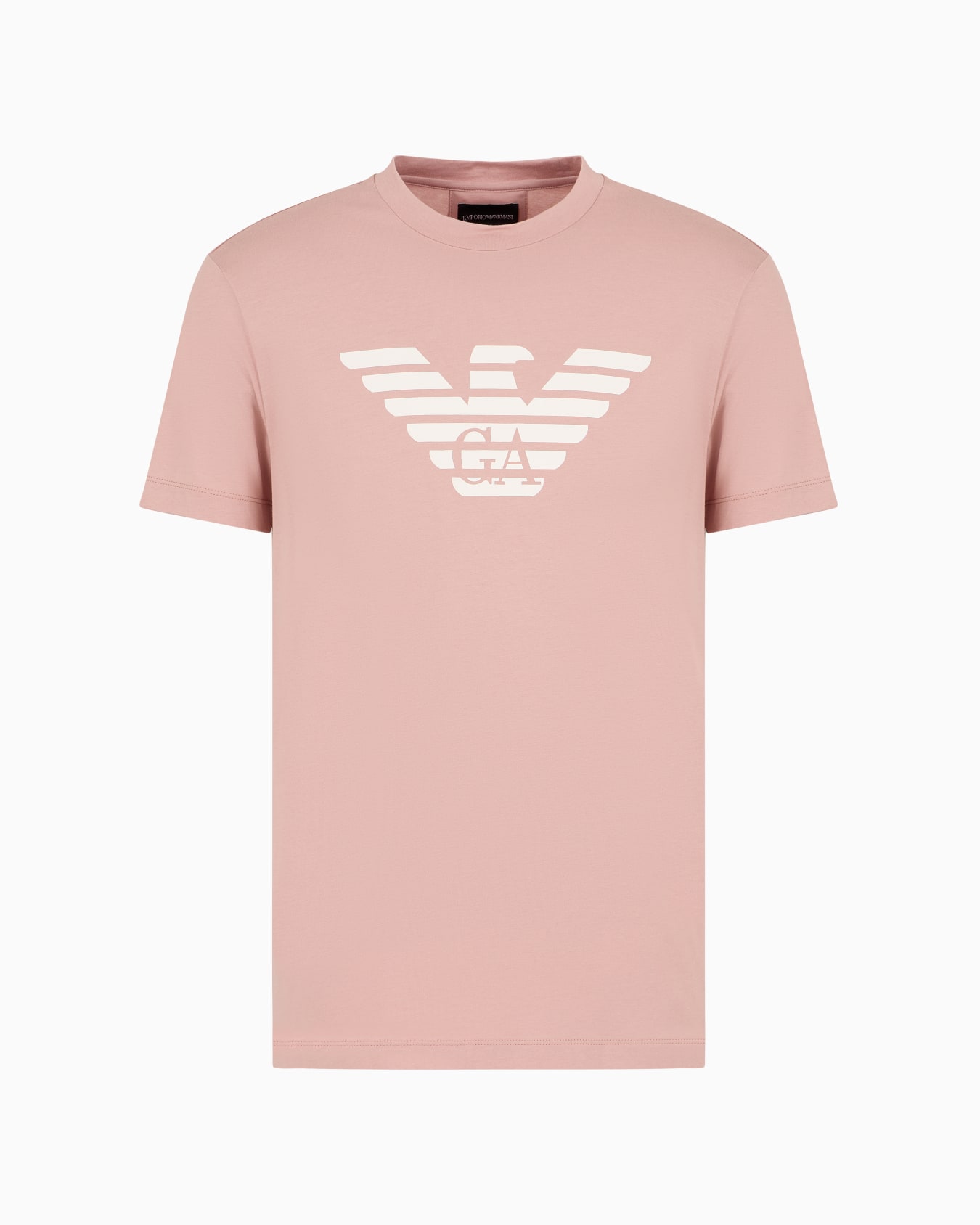 Pima-jersey T-shirt with logo print Slide 0