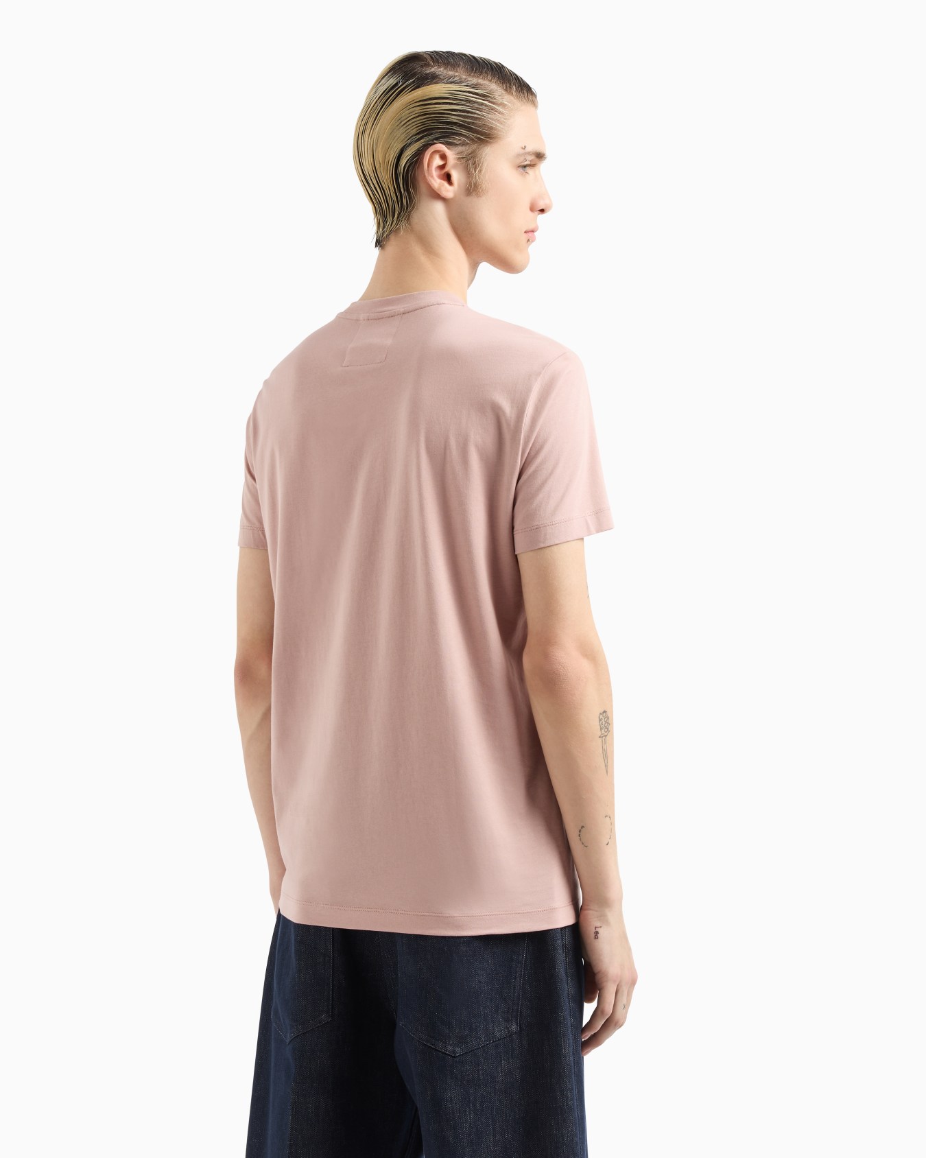 Pima-jersey T-shirt with logo print Slide 2