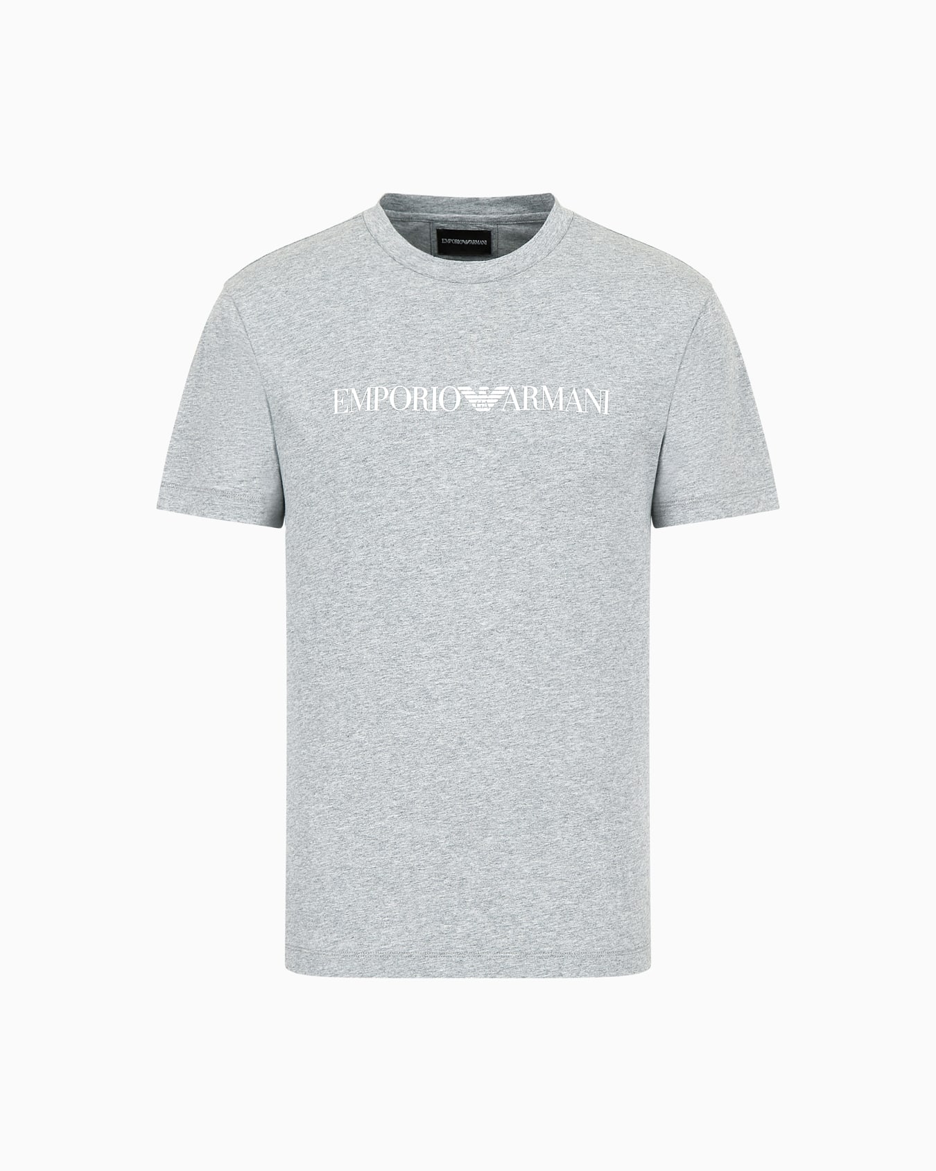 Pima-jersey T-shirt with logo print Slide 0