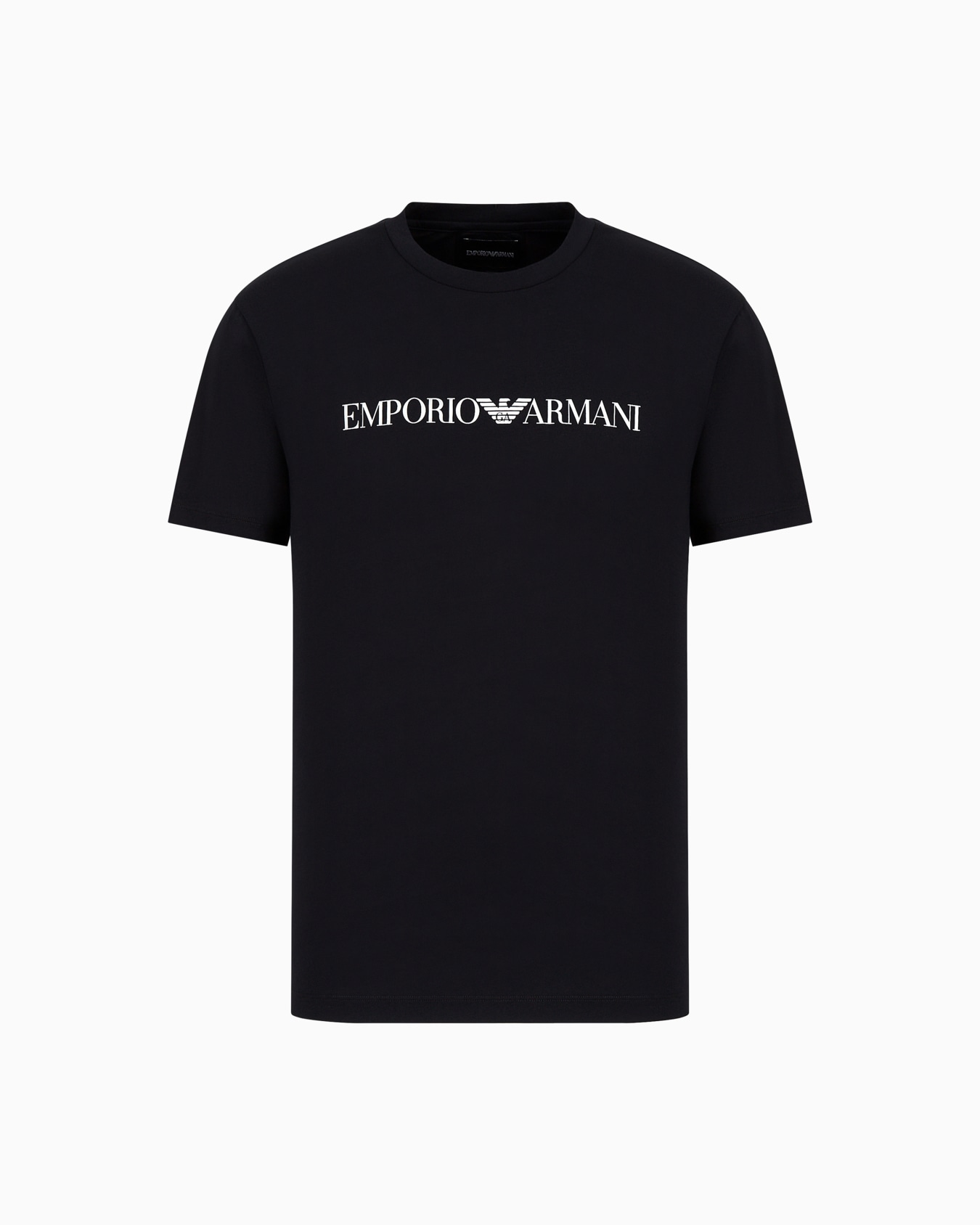 Pima-jersey T-shirt with logo print Slide 0