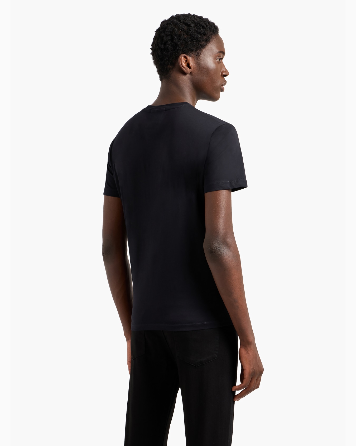 Pima-jersey T-shirt with logo print Slide 2