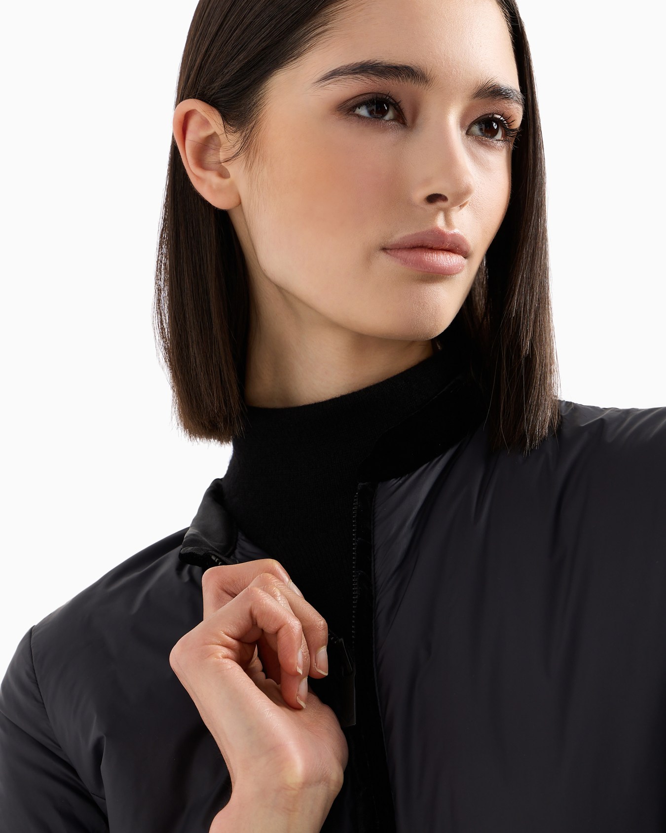 Nylon reversible guru-collared jacket Slide 6