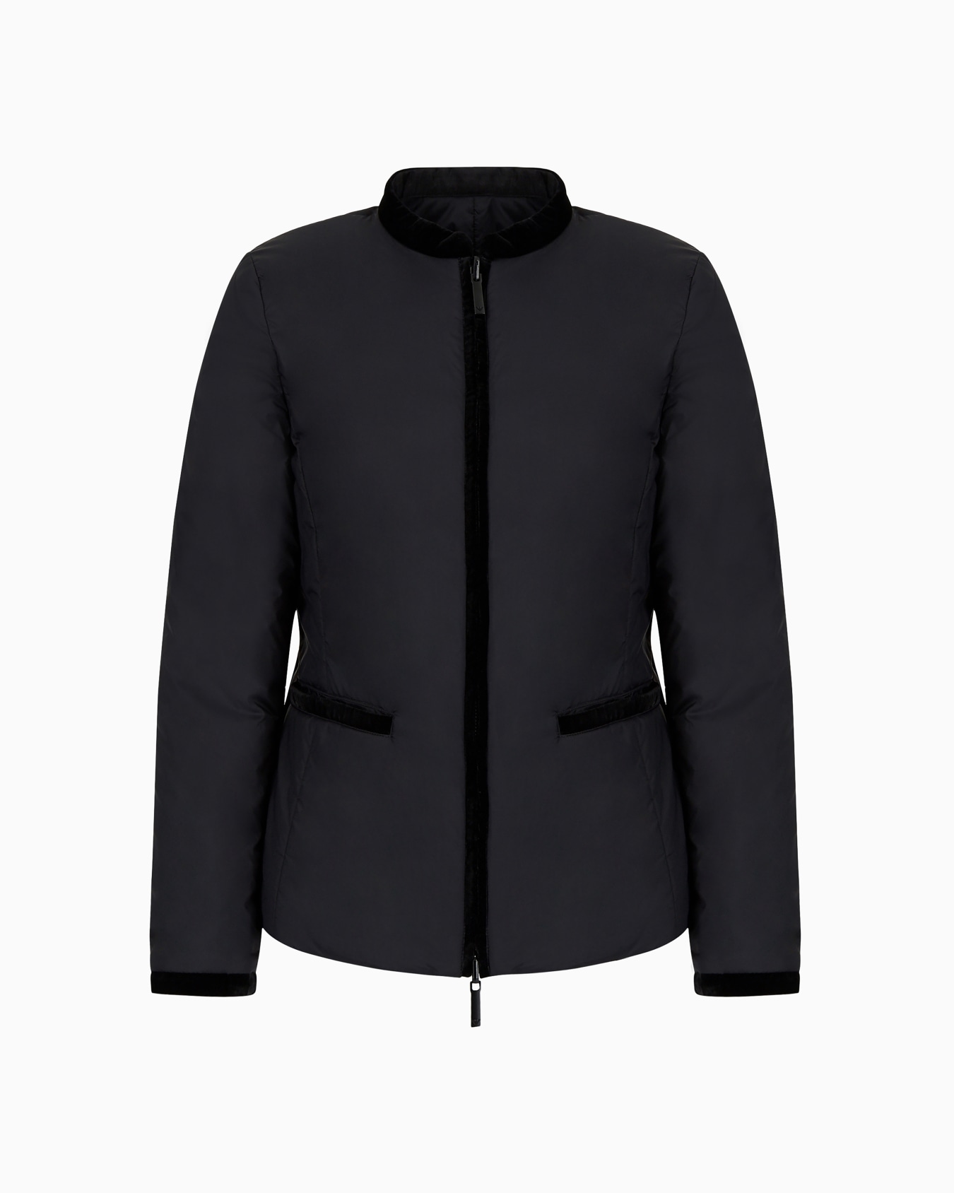 Nylon reversible guru-collared jacket Slide 0