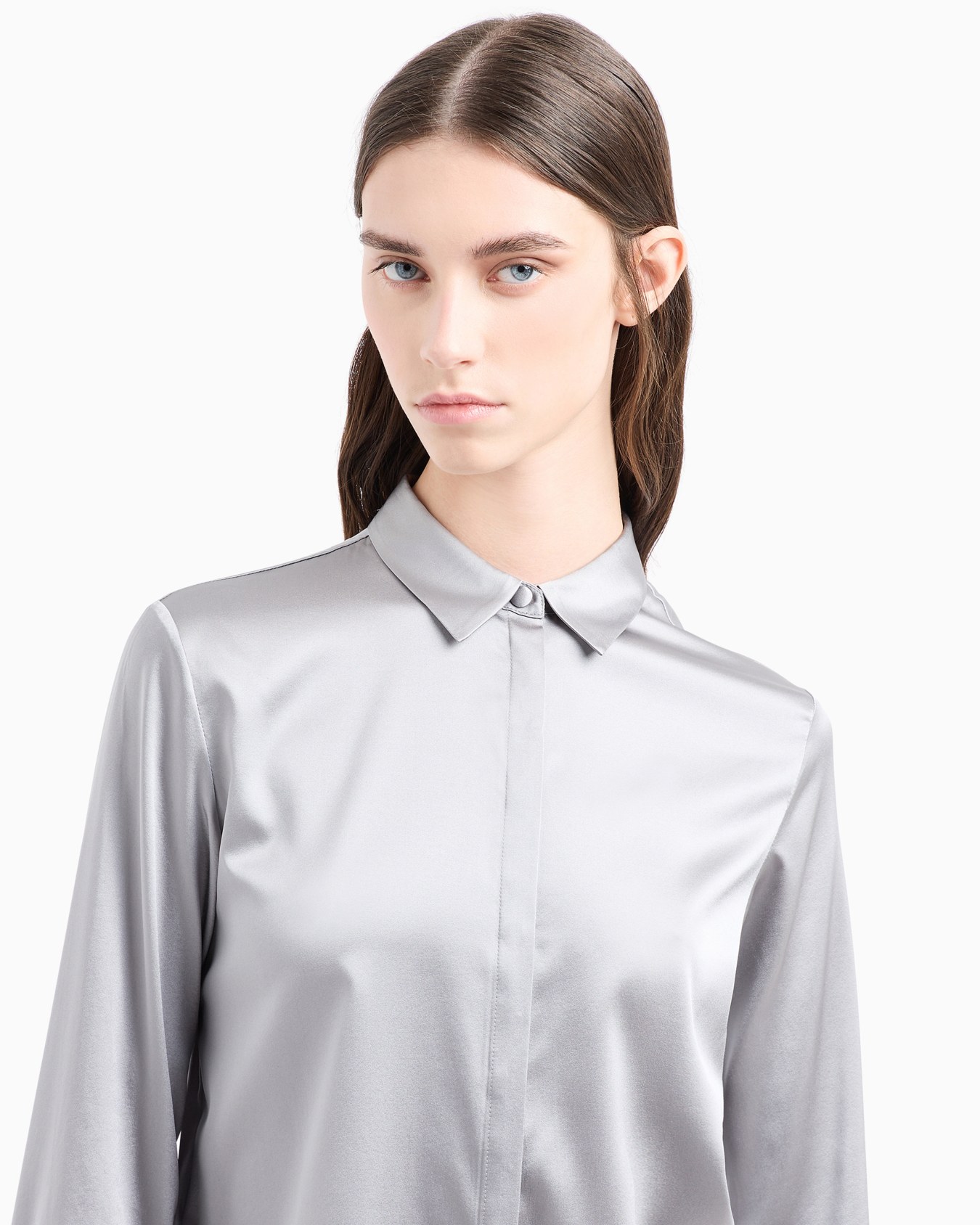 Silk satin shirt Slide 5