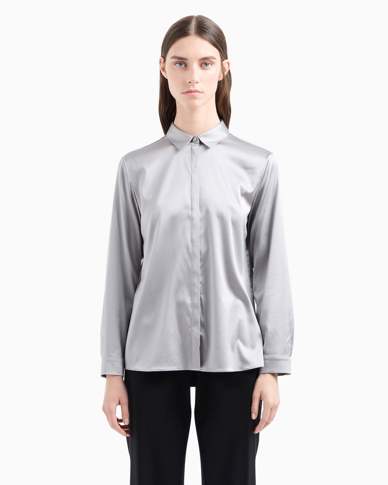 Silk satin shirt Slide 4