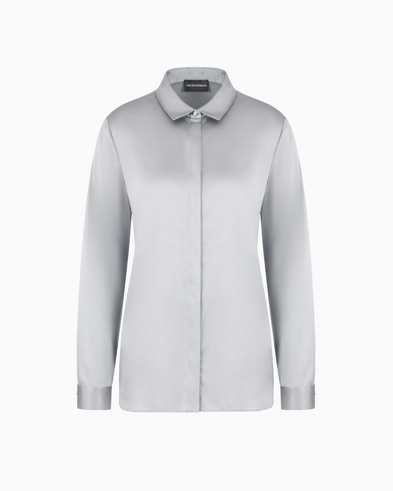 Silk satin shirt Slide 0