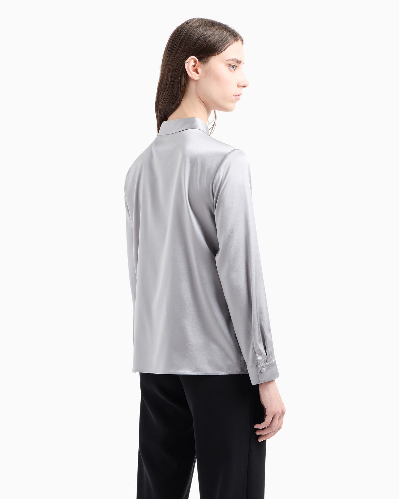 Silk satin shirt Slide 3