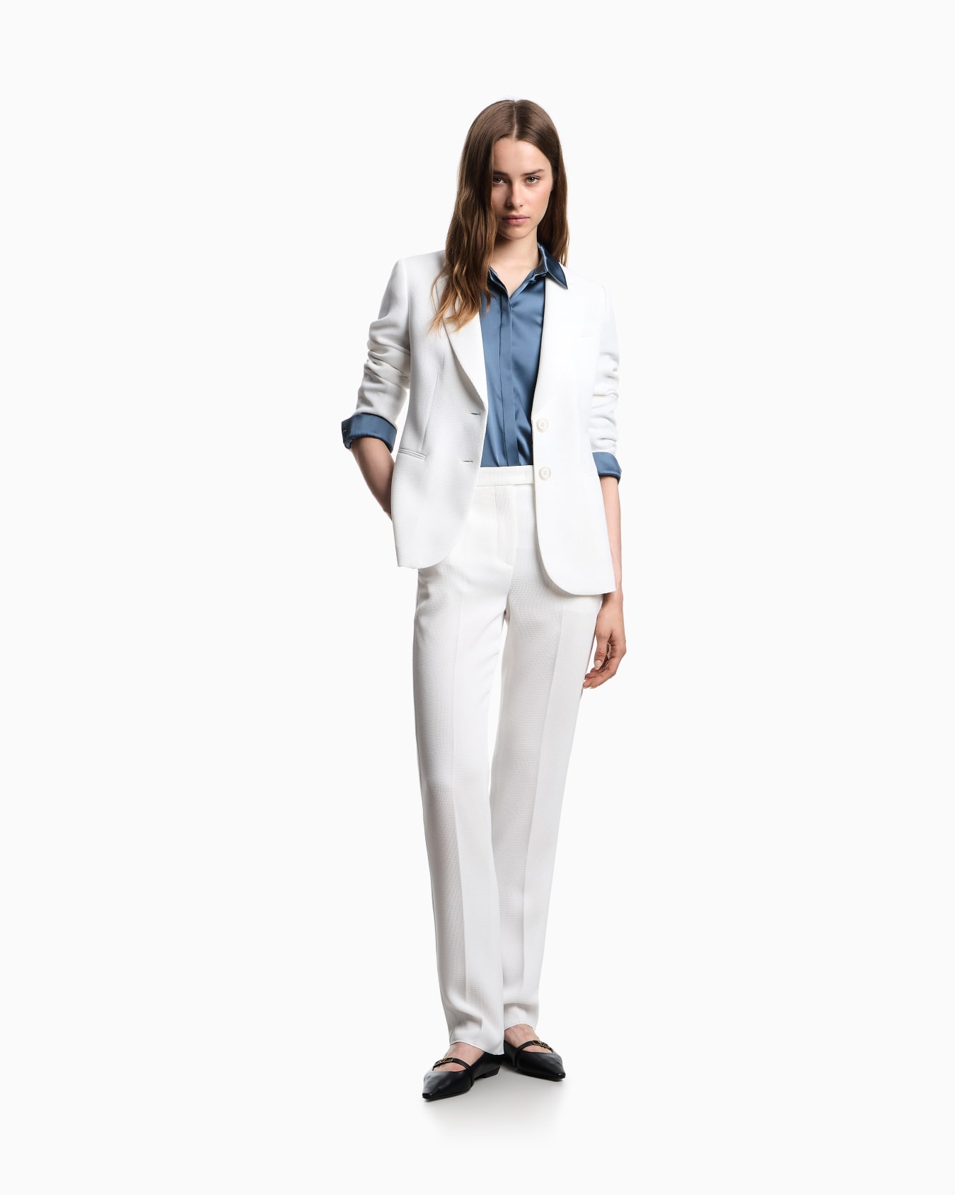 Silk satin shirt Slide 1