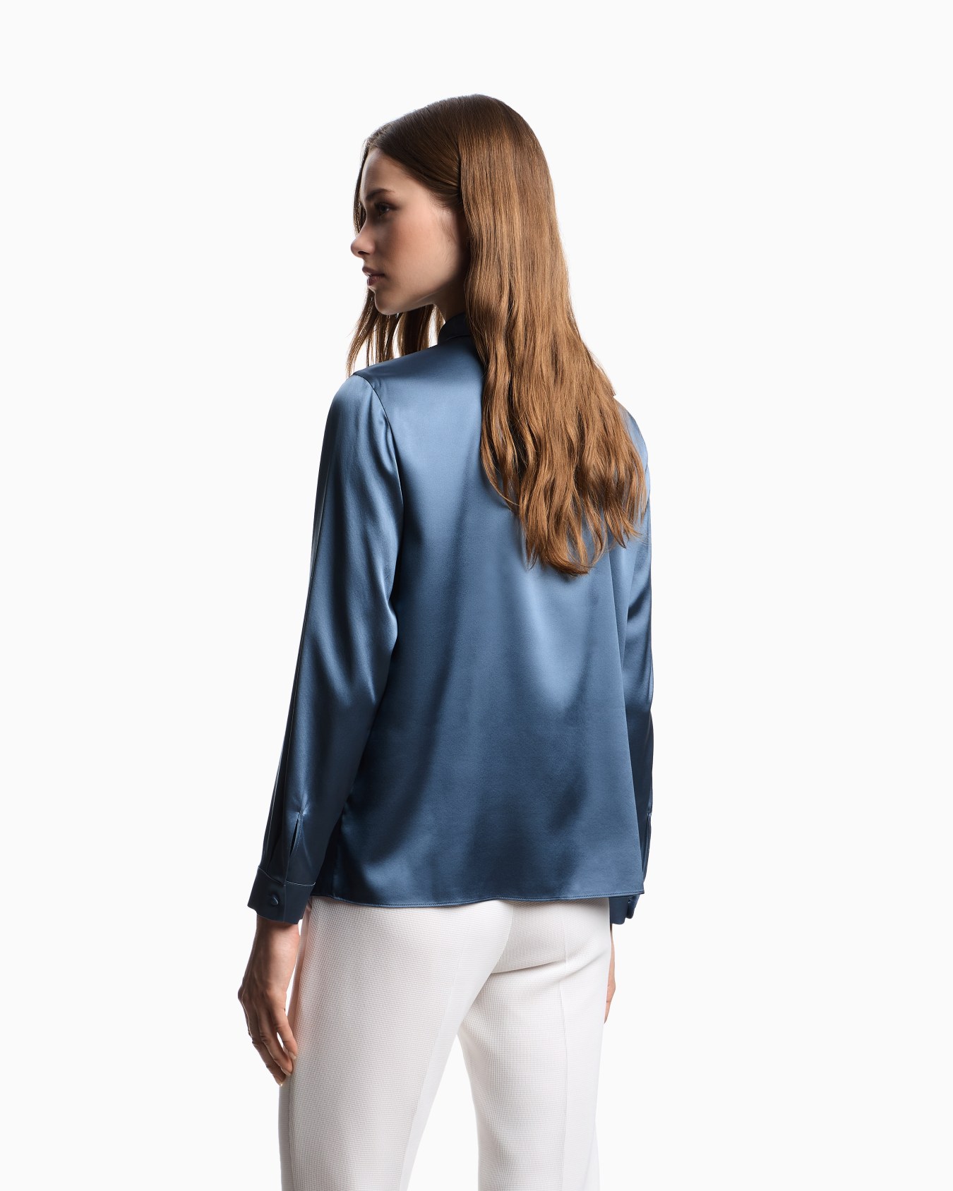 Silk satin shirt Slide 2