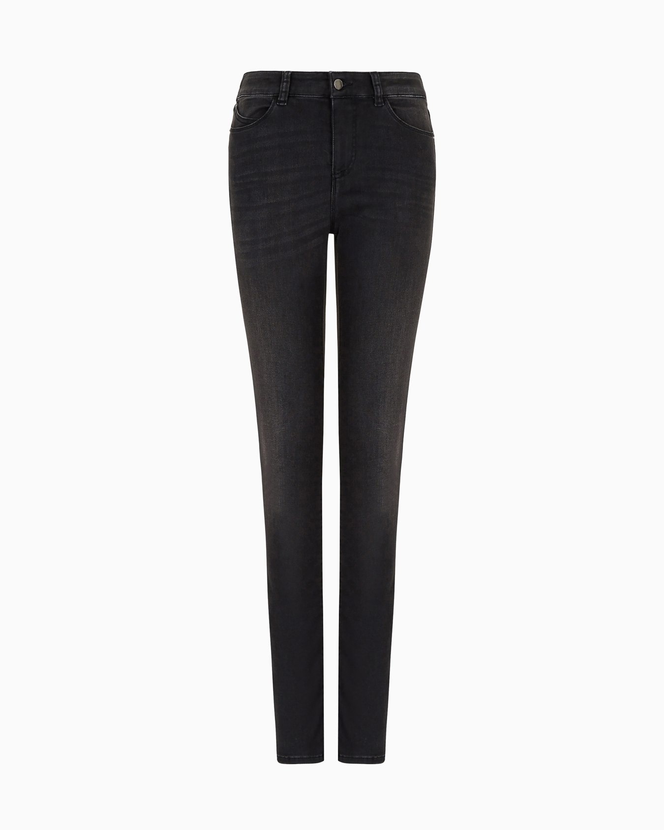 J18 High-waisted skinny-fit stonewashed comfort-denim jeans Slide 0