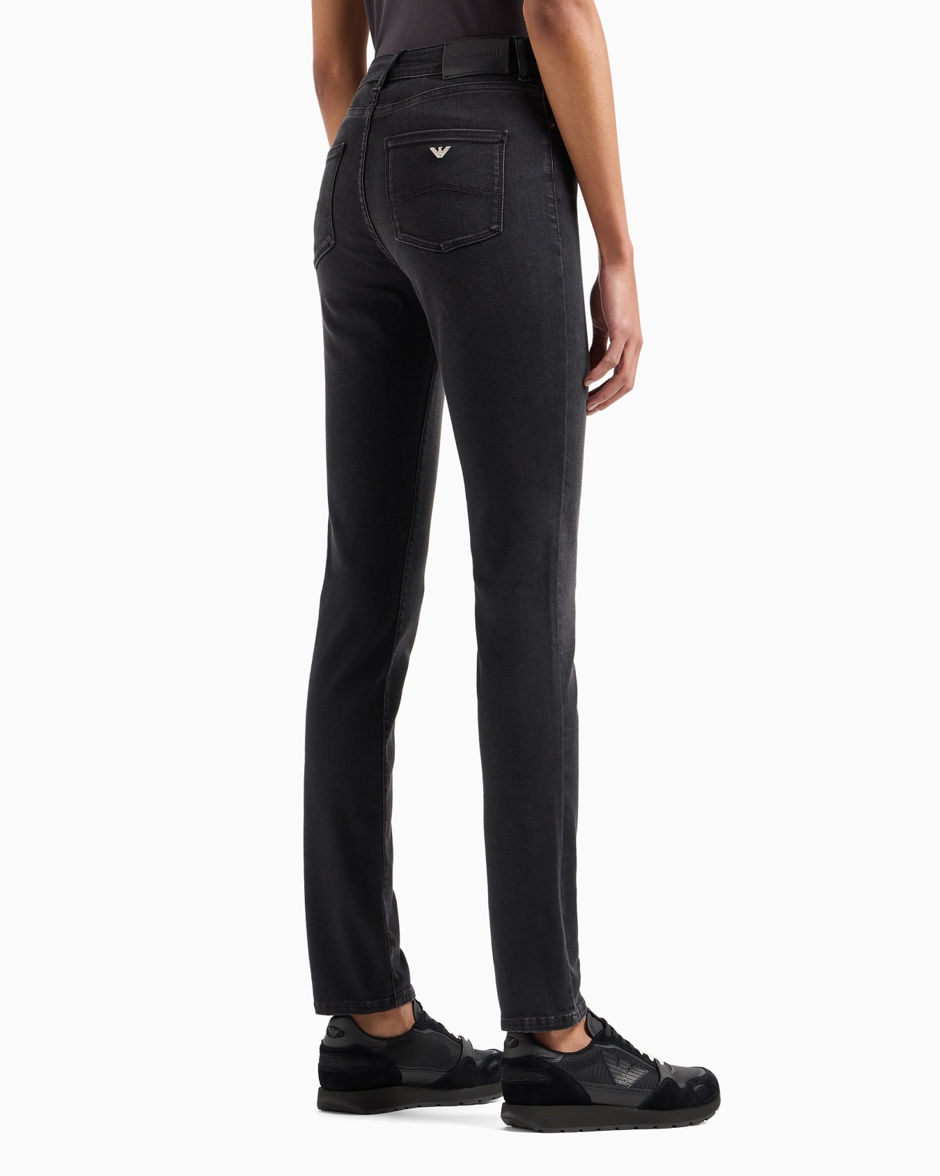 J18 High-waisted skinny-fit stonewashed comfort-denim jeans Slide 2