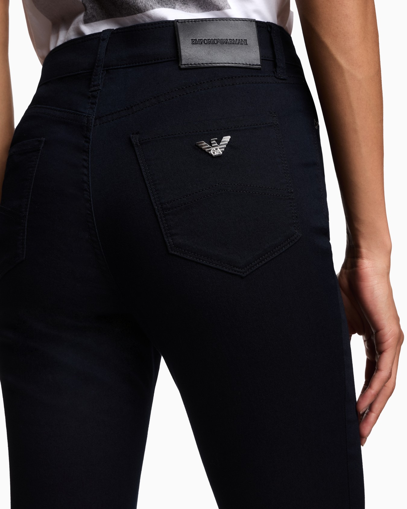 J20 high-waisted super-skinny leg jeans in stretch denim | Emporio Armani