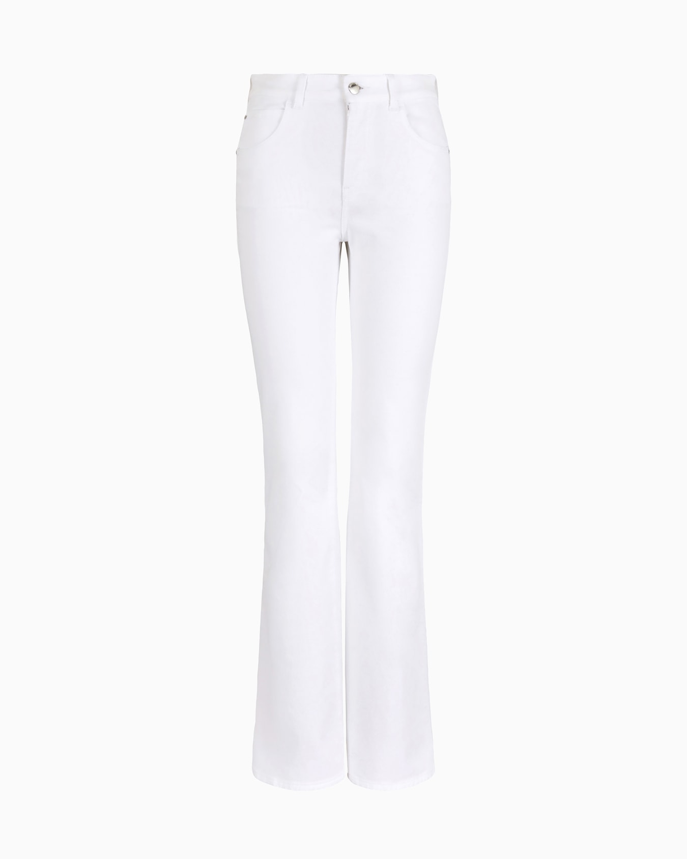J47 Mid-rise flared-hem jeans in light worn stretch denim Slide 0