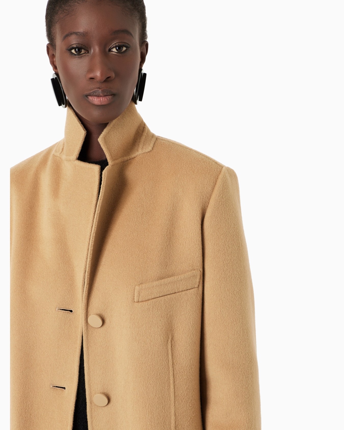 Pure cashmere, lapelled coat Slide 5