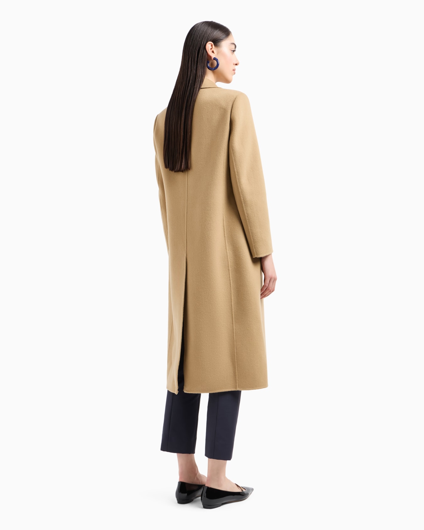 Pure cashmere, lapelled coat Slide 2